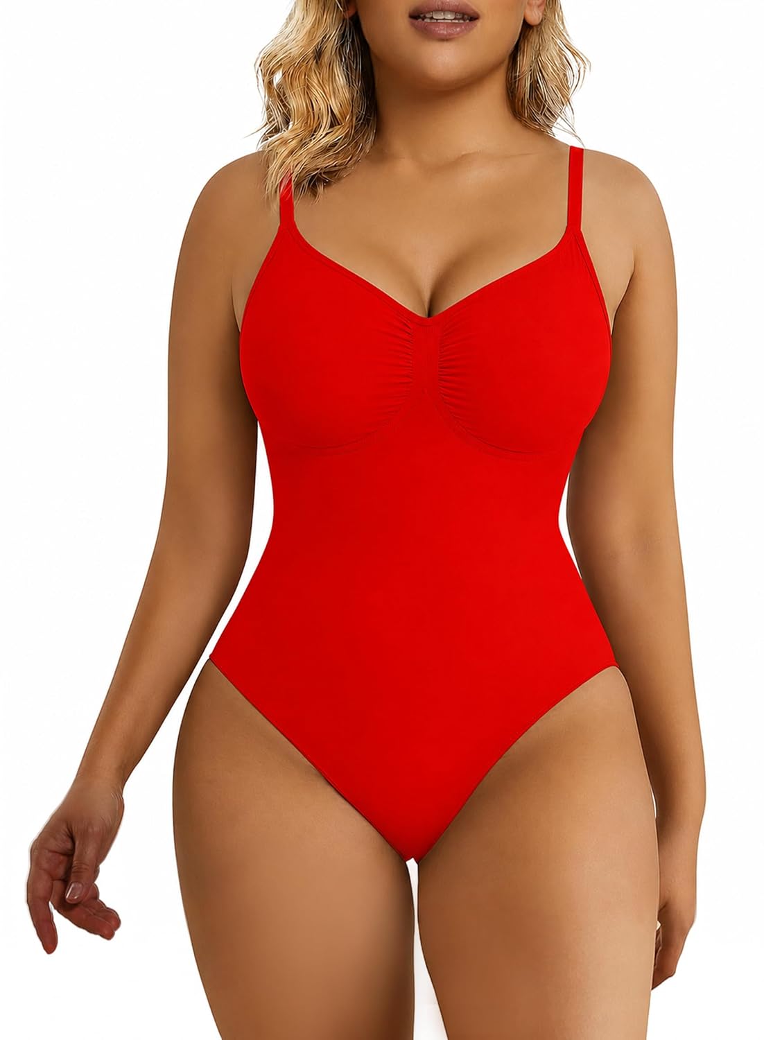 SHAPERX Tummy Control Seamless Thong Bodysuit — image 7