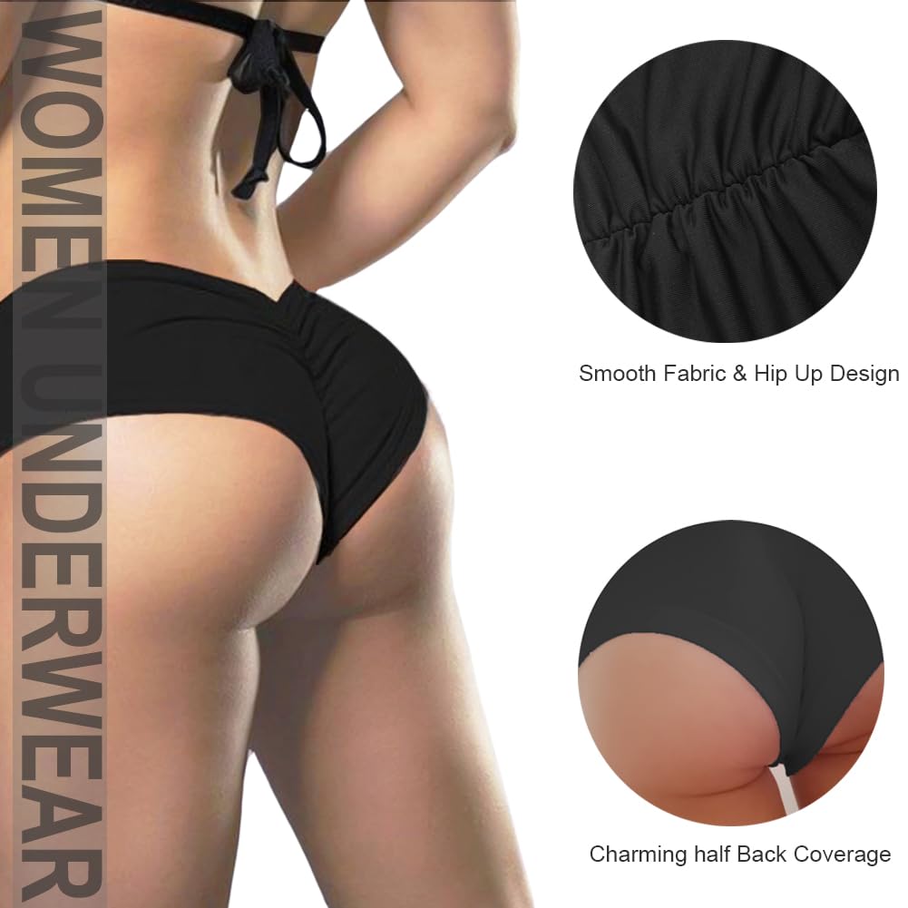 PBQOA Ruched Butt Lifting Yoga Briefs 3 Pack — image 4