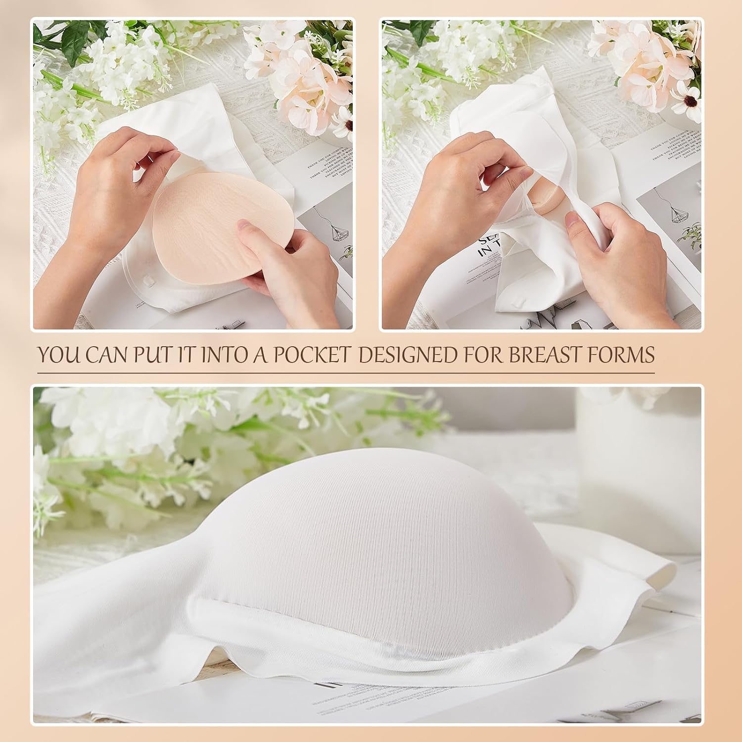 Hercicy Light Cotton Sponge Bra Inserts — image 3
