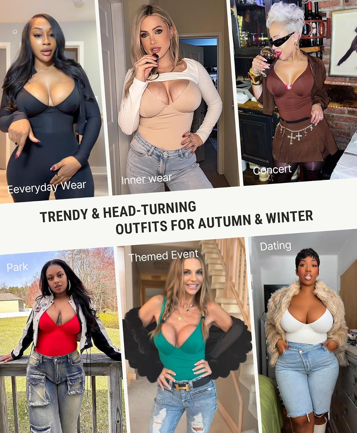 FeelinGirl Tummy Control Deep V Bodysuit — image 6