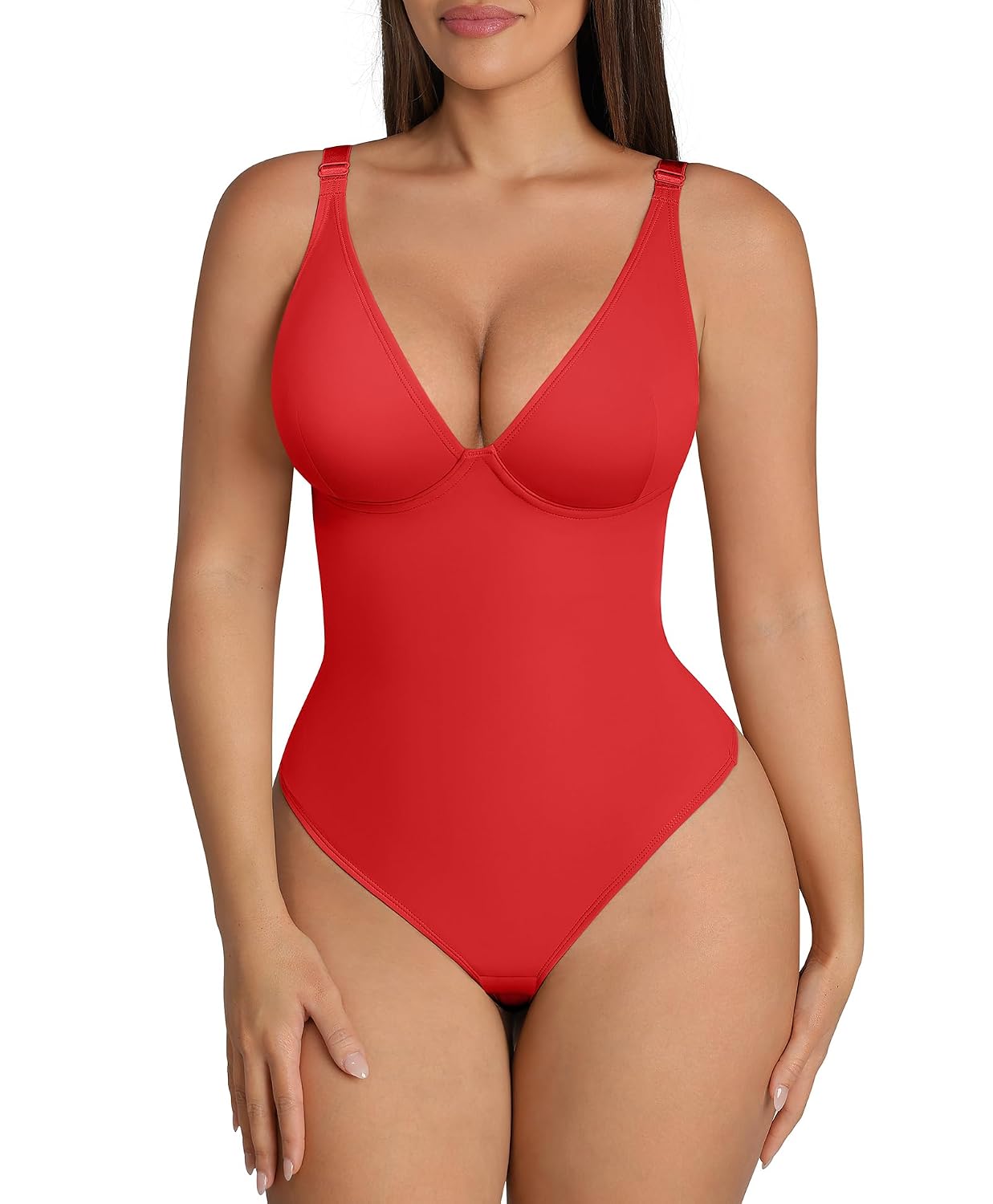 FeelinGirl Tummy Control Deep V Bodysuit — image 8