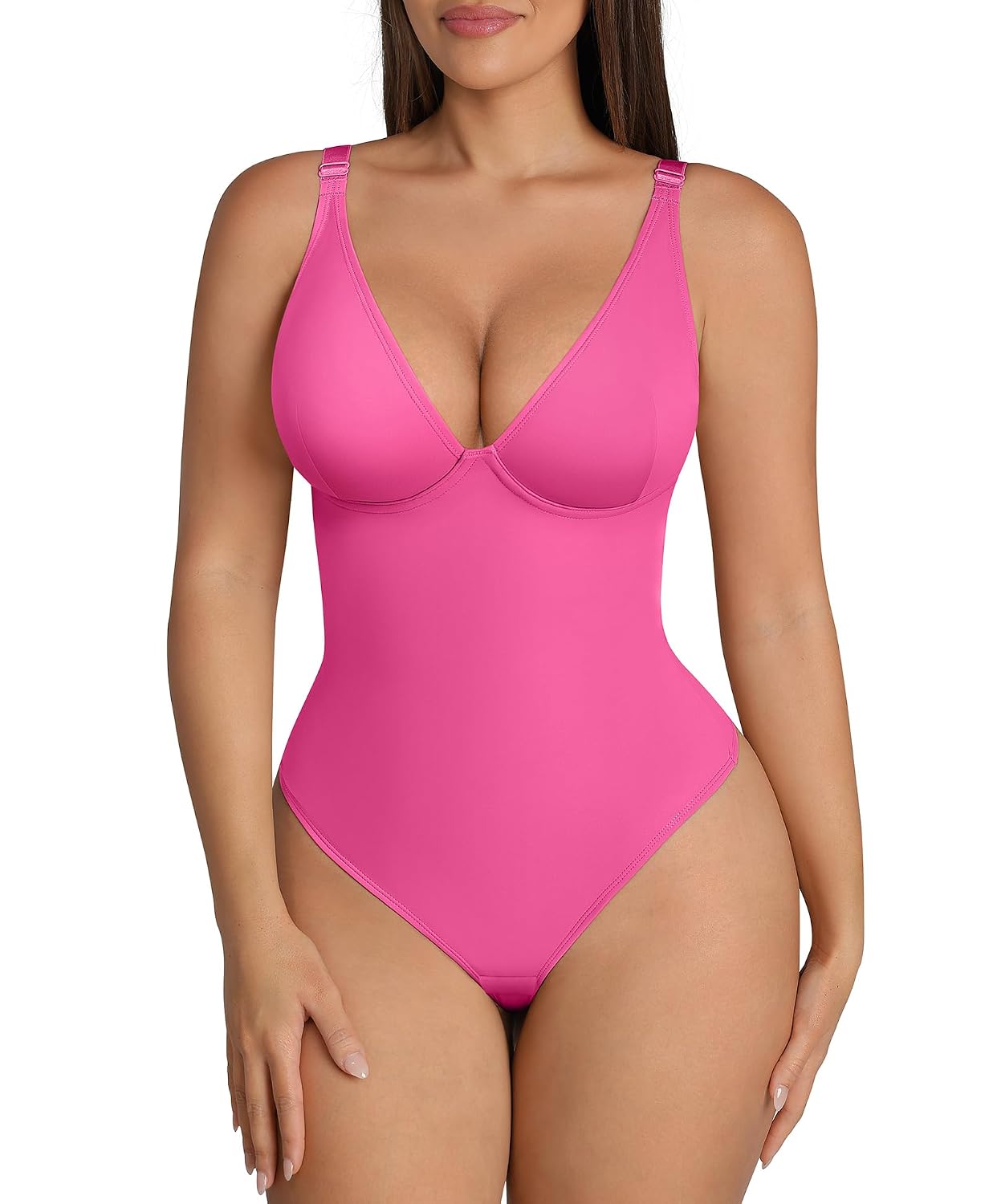 FeelinGirl Tummy Control Deep V Bodysuit — image 11
