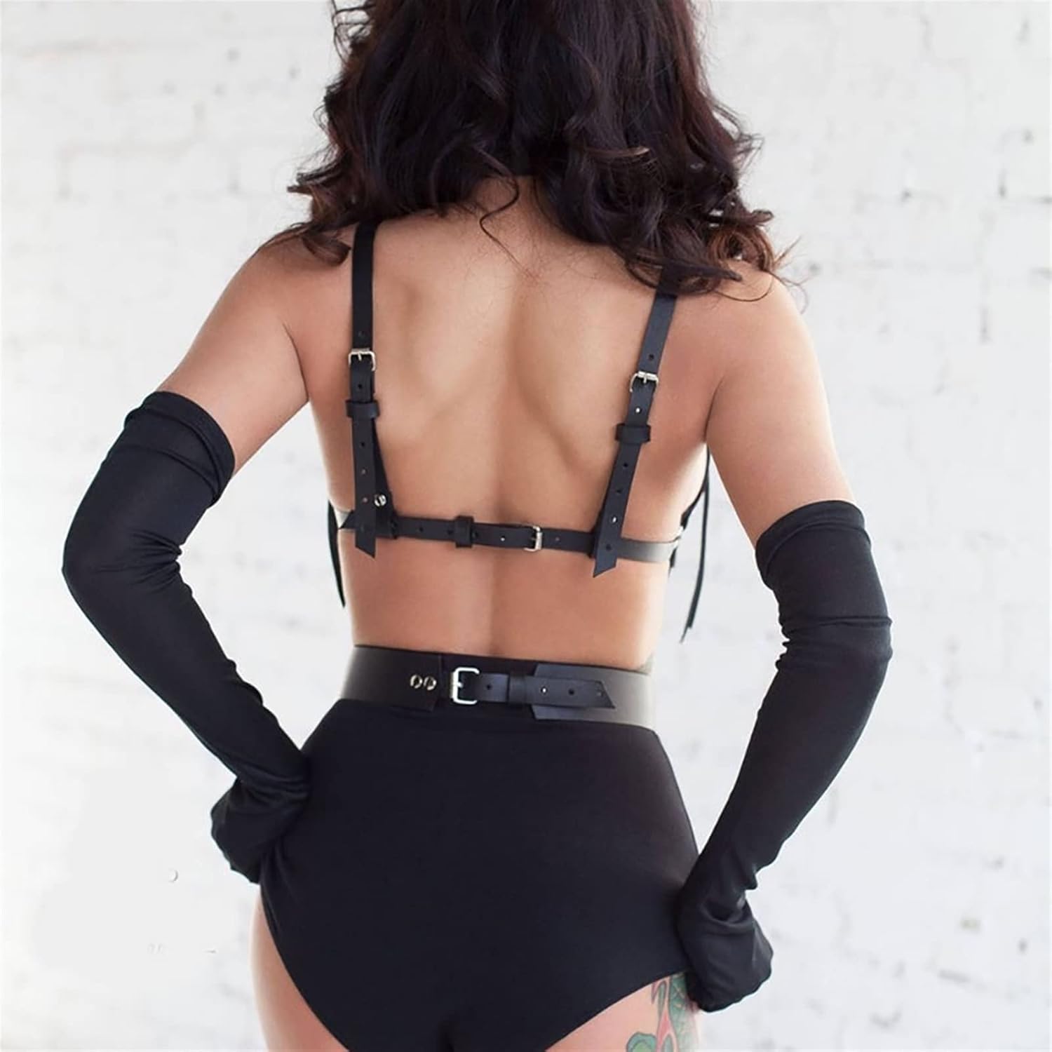 LYWBYXGS Leather Cage Bra Harness Set — image 3