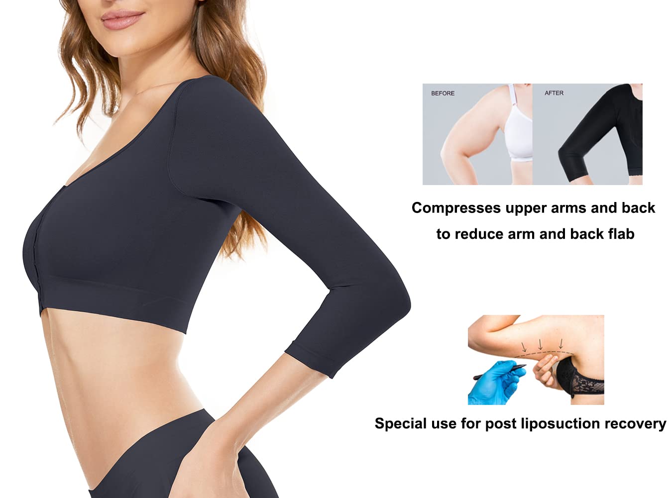 KSKshape Arm Compression Shaper with Front Closure — image 2