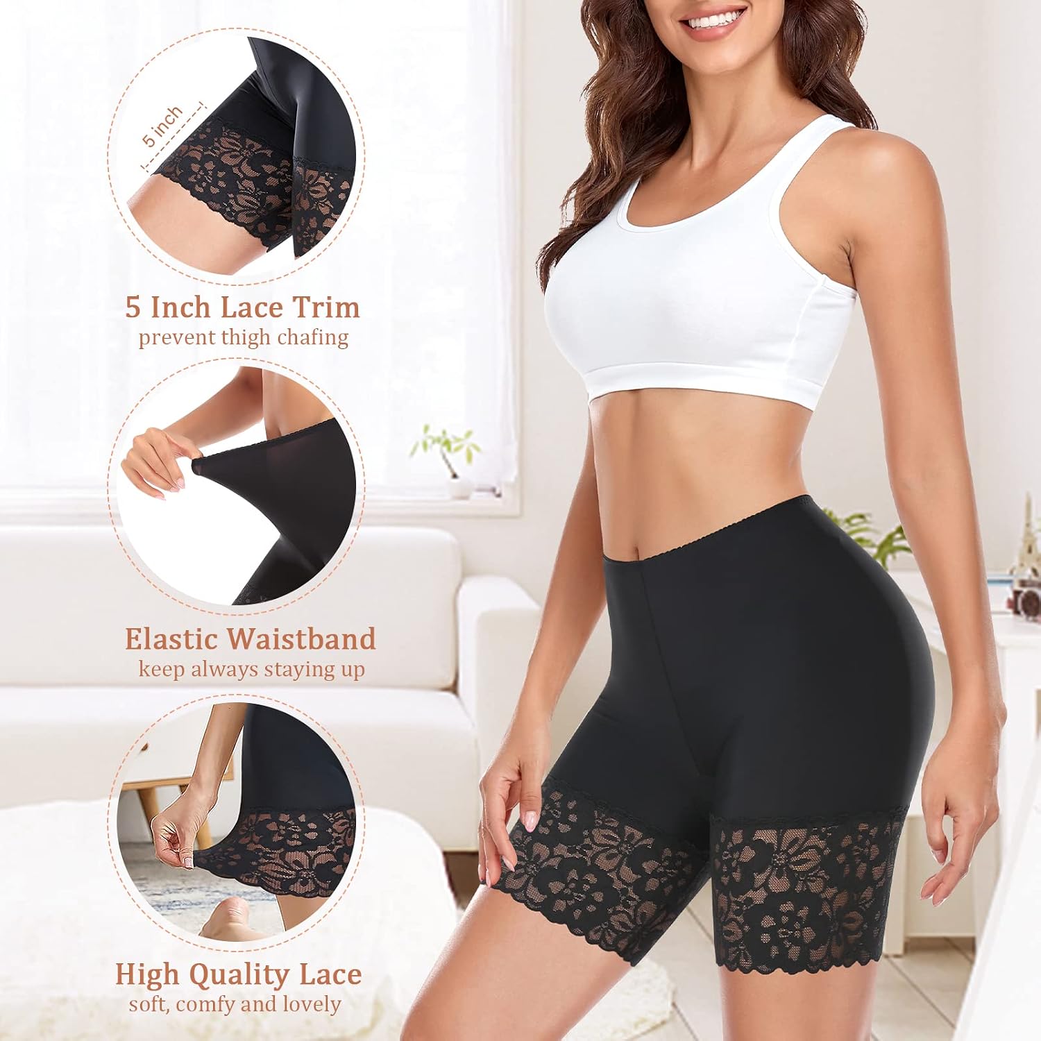 Werena Lace Slip Shorts for Women — image 4