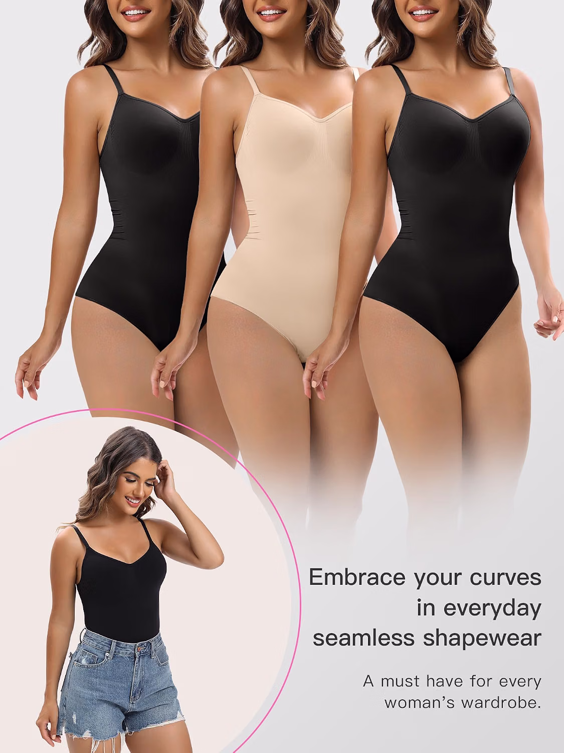 YIANNA Tummy Control Seamless Bodysuit Shaper — image 5