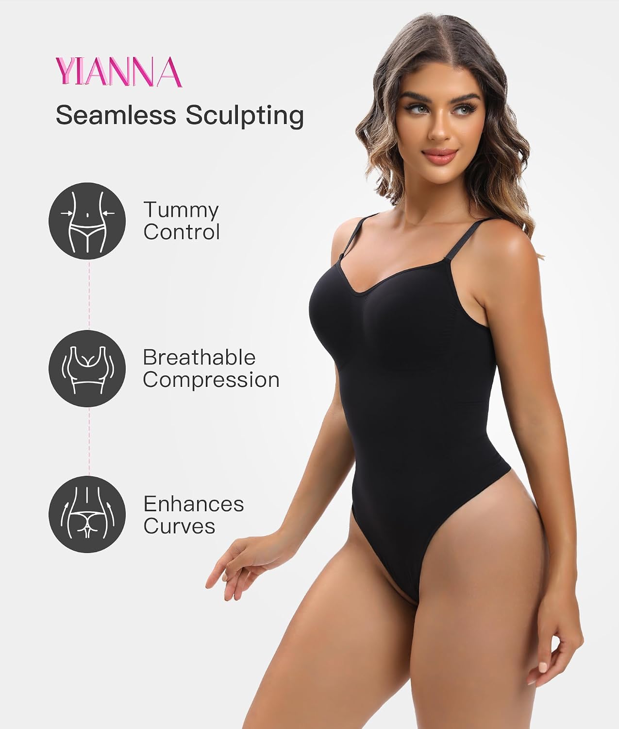 YIANNA Seamless Tummy Control Bodysuit — image 3