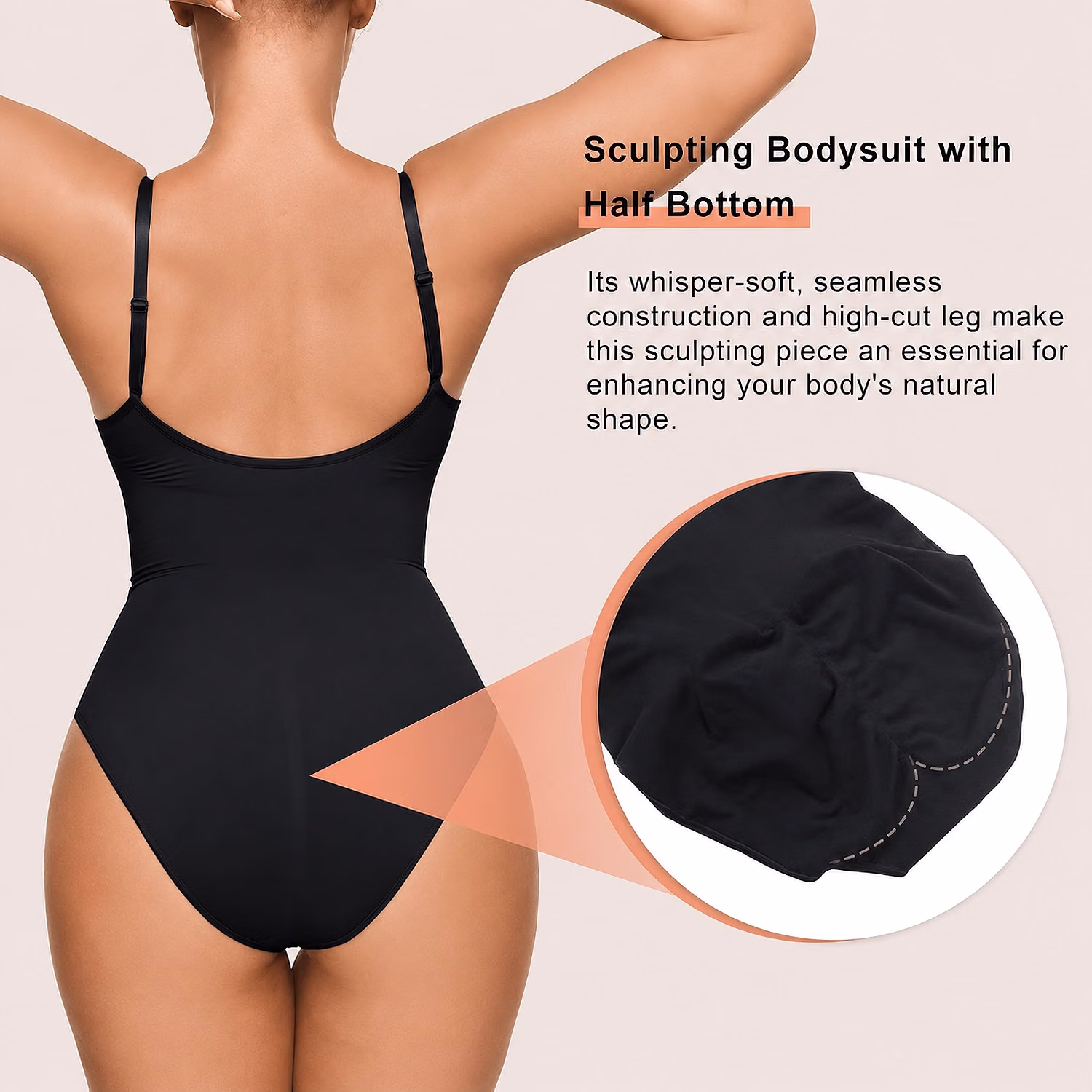 SHAPERX Seamless Tummy Control Bodysuit — image 2