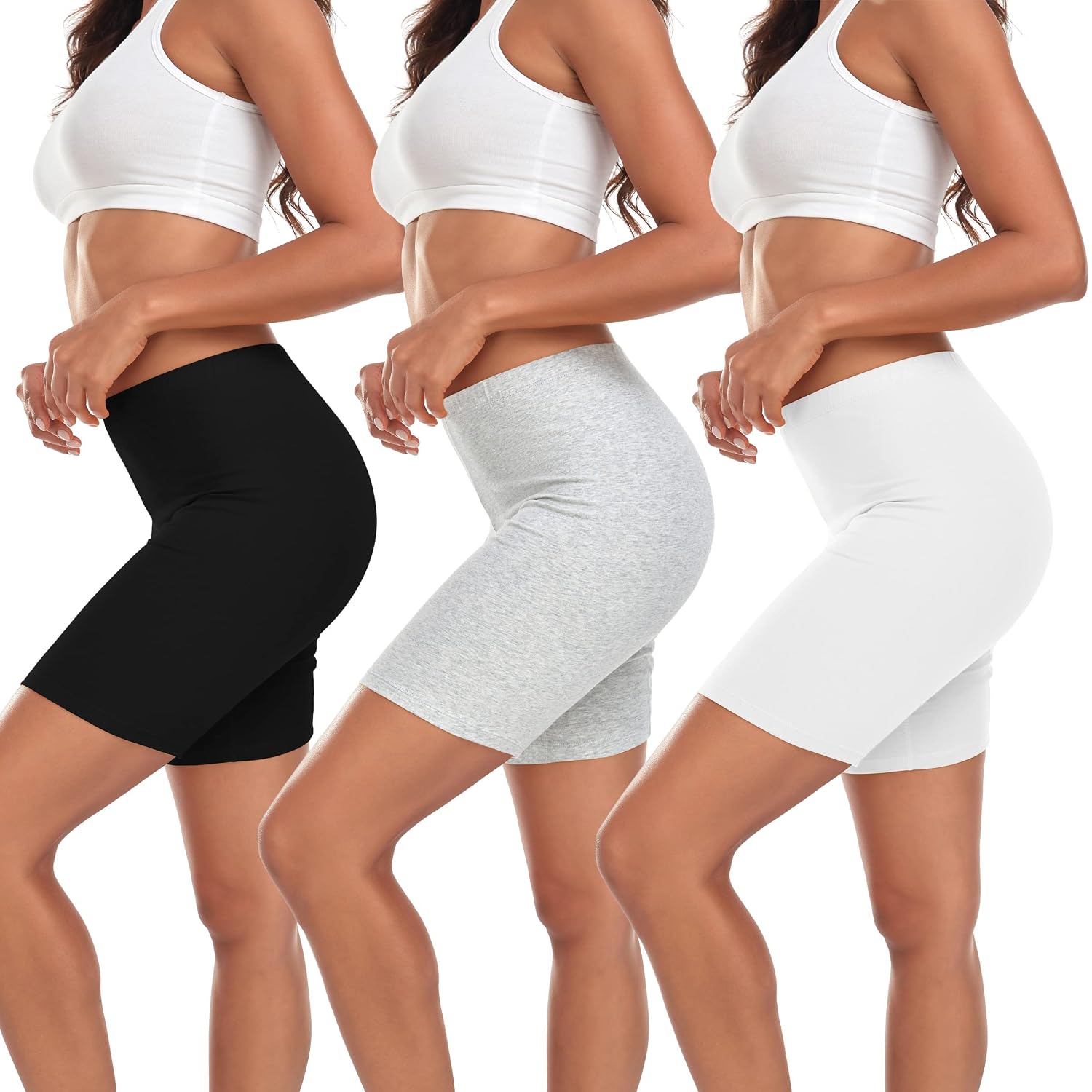 TUTUESTHER Cotton Slip Shorts for Women
