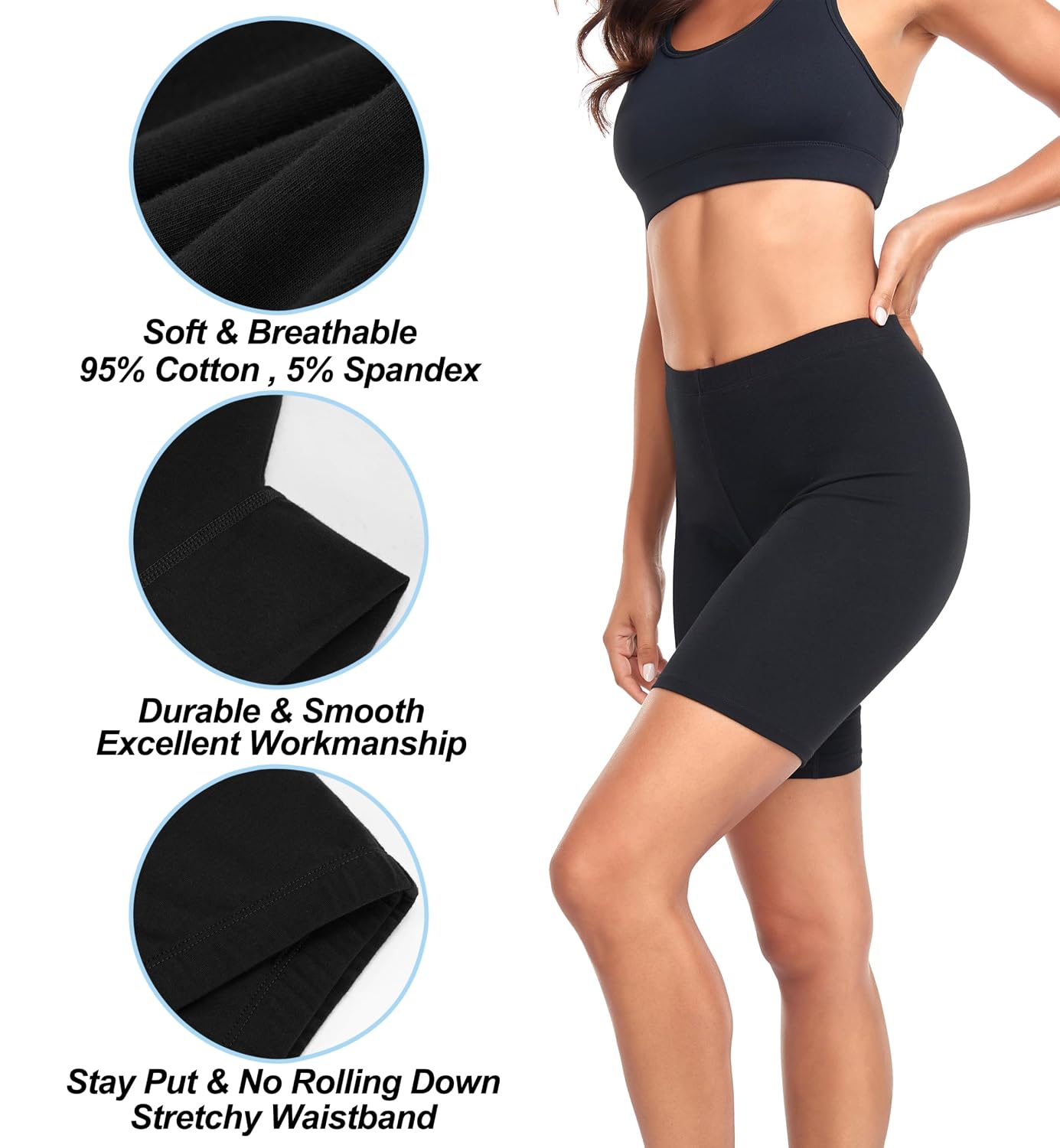 TUTUESTHER Cotton Slip Shorts for Women — image 3