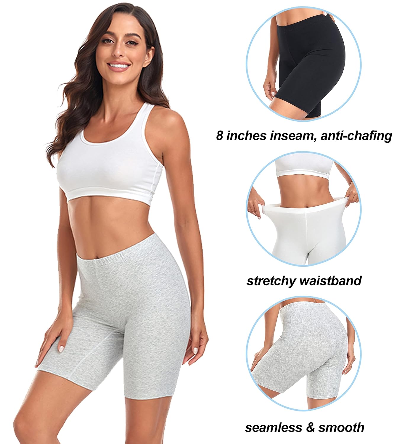 TUTUESTHER Cotton Slip Shorts for Women — image 4