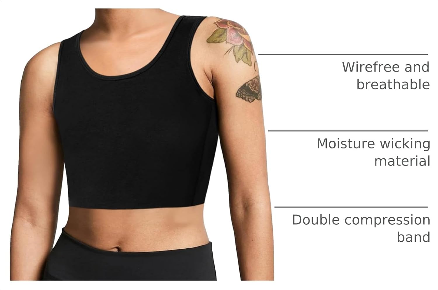 LEINIDINA Chest Binder Bra for Transgender FTM — image 4