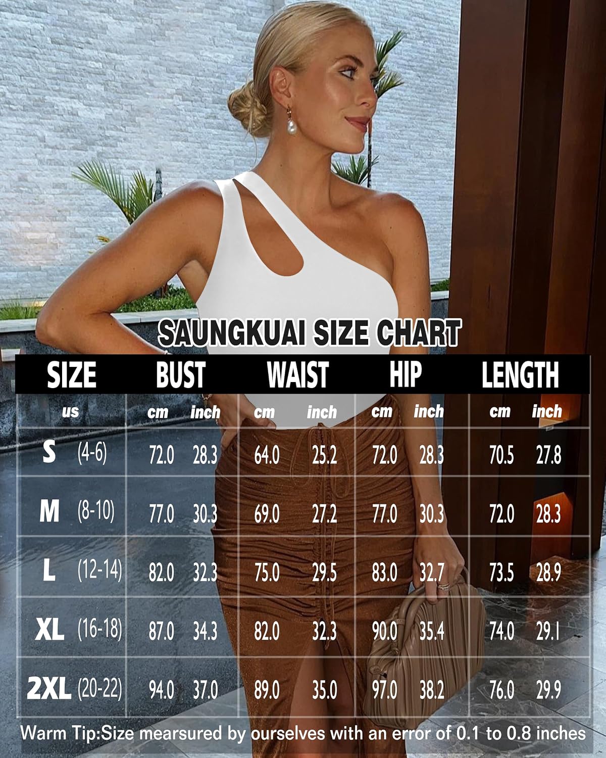 SAUNGKUAI One Shoulder Backless Thong Bodysuit — image 6