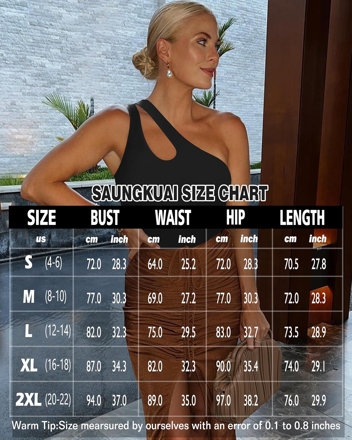 SAUNGKUAI One Shoulder Cutout Bodysuit — image 6