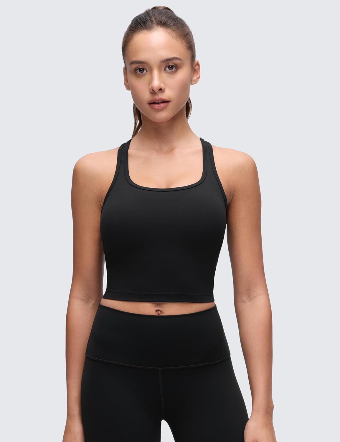 CRZ YOGA Butterluxe U Neck Crop Tank Top — image 2