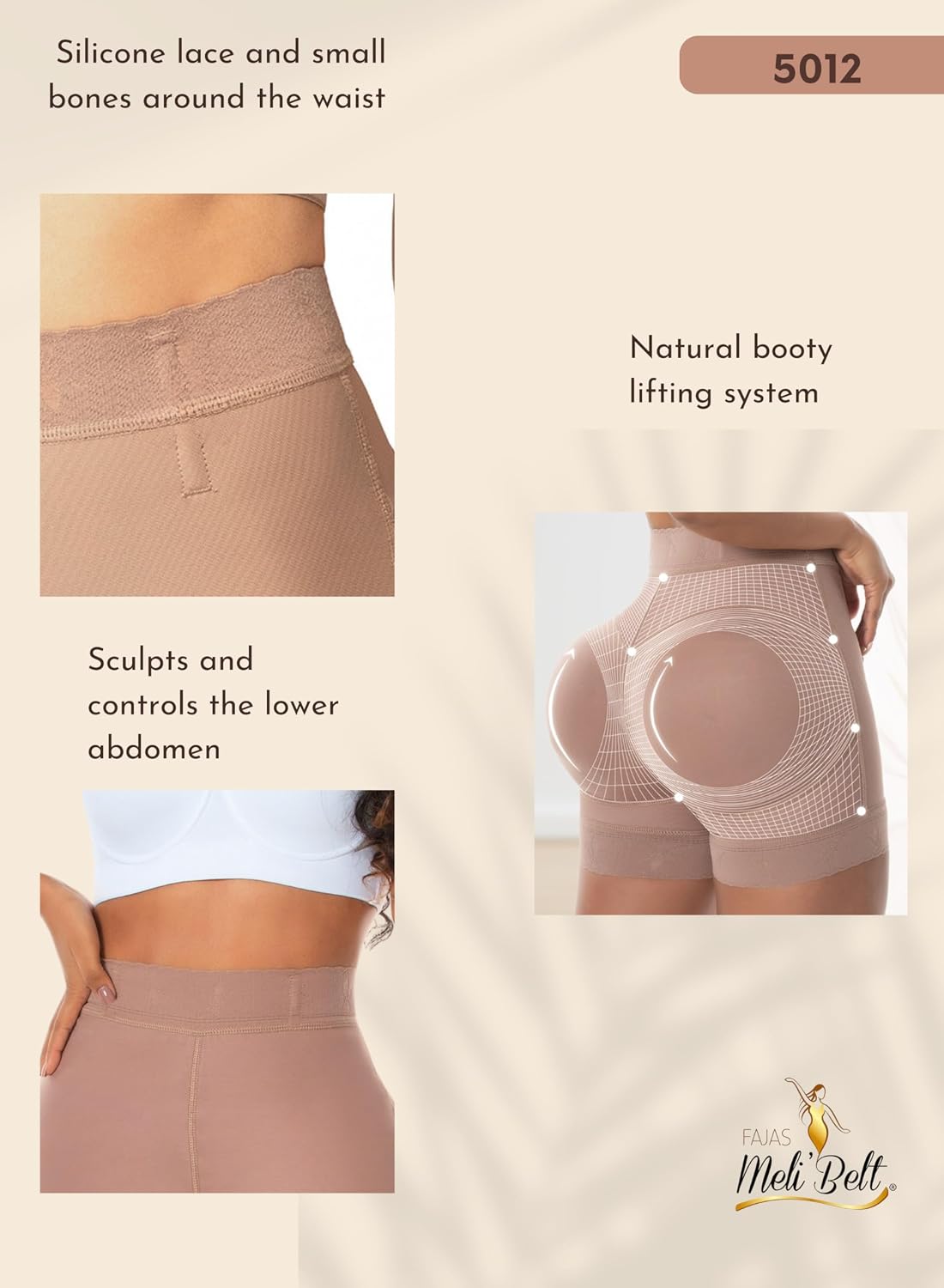 FAJAS MELI'BELT High Waist Butt Lifter Shorts — image 5