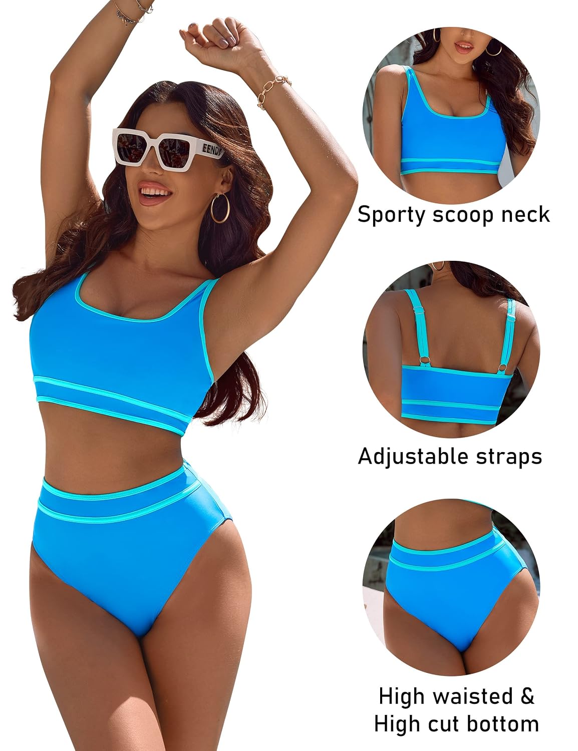 BMJL High Waisted Two Piece Bikini Set — image 4