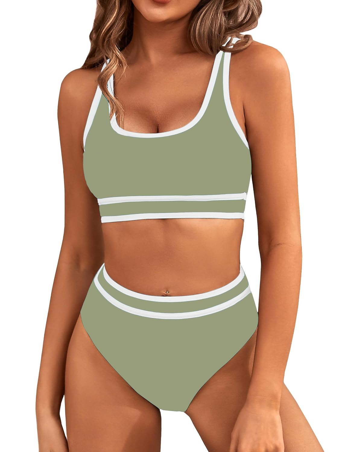 BMJL High Waisted Two Piece Bikini Set — image 12