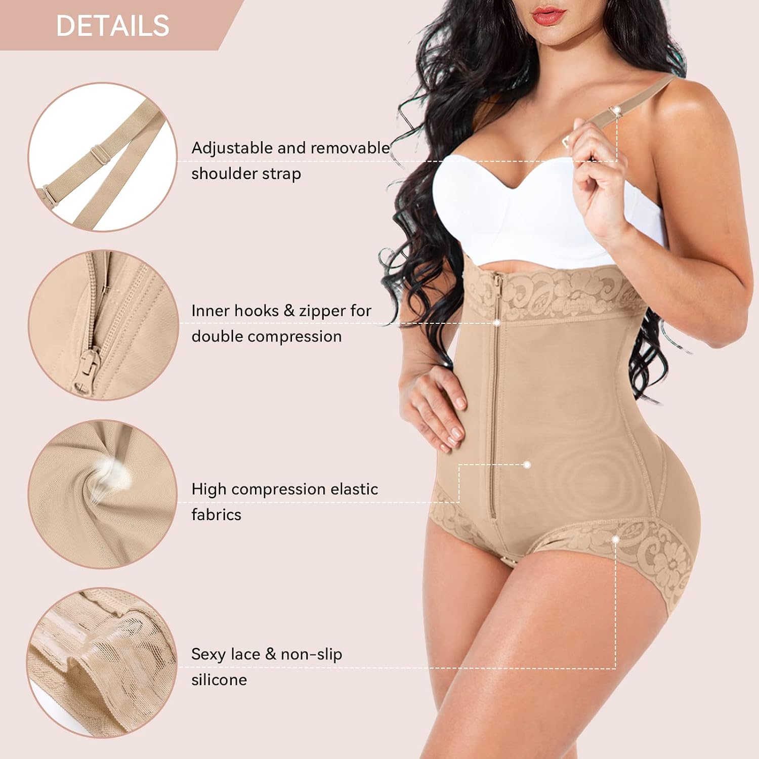 Chaierfei Open Bust Tummy Control Bodysuit — image 2