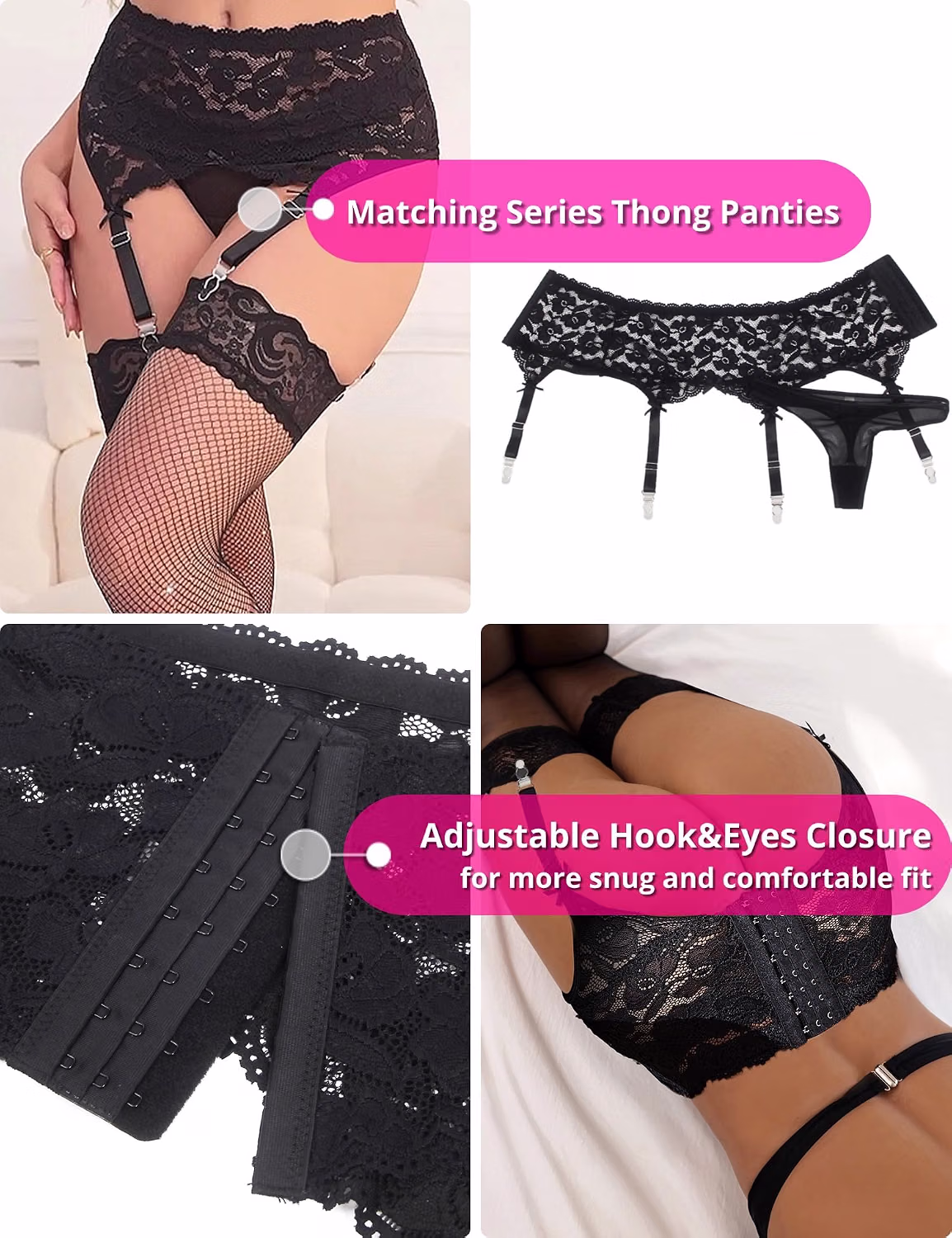 ohyeah High Waisted Garter Belt for Stockings — image 4