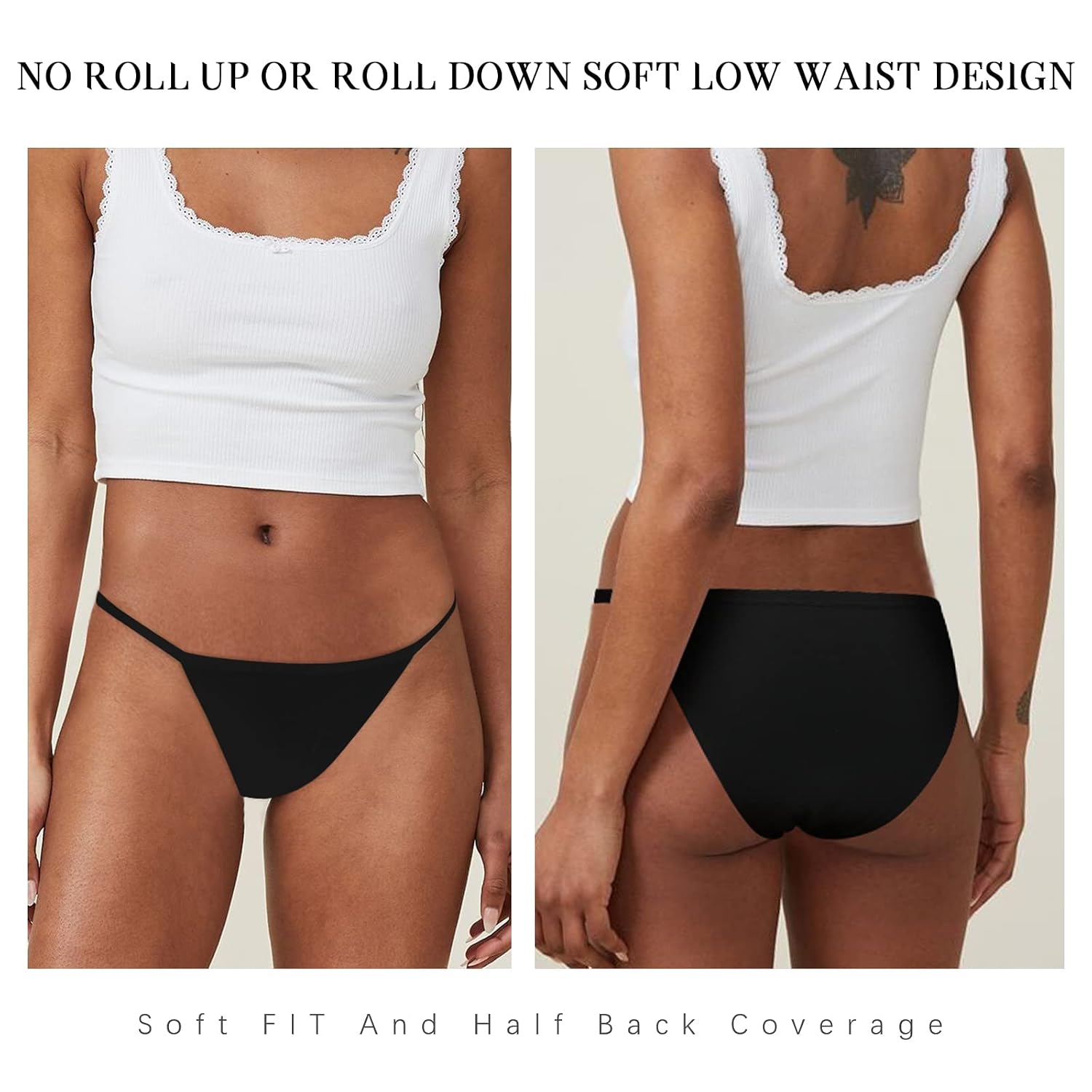 LEVAO Women's High Cut Cheeky Bikini Panties — image 3