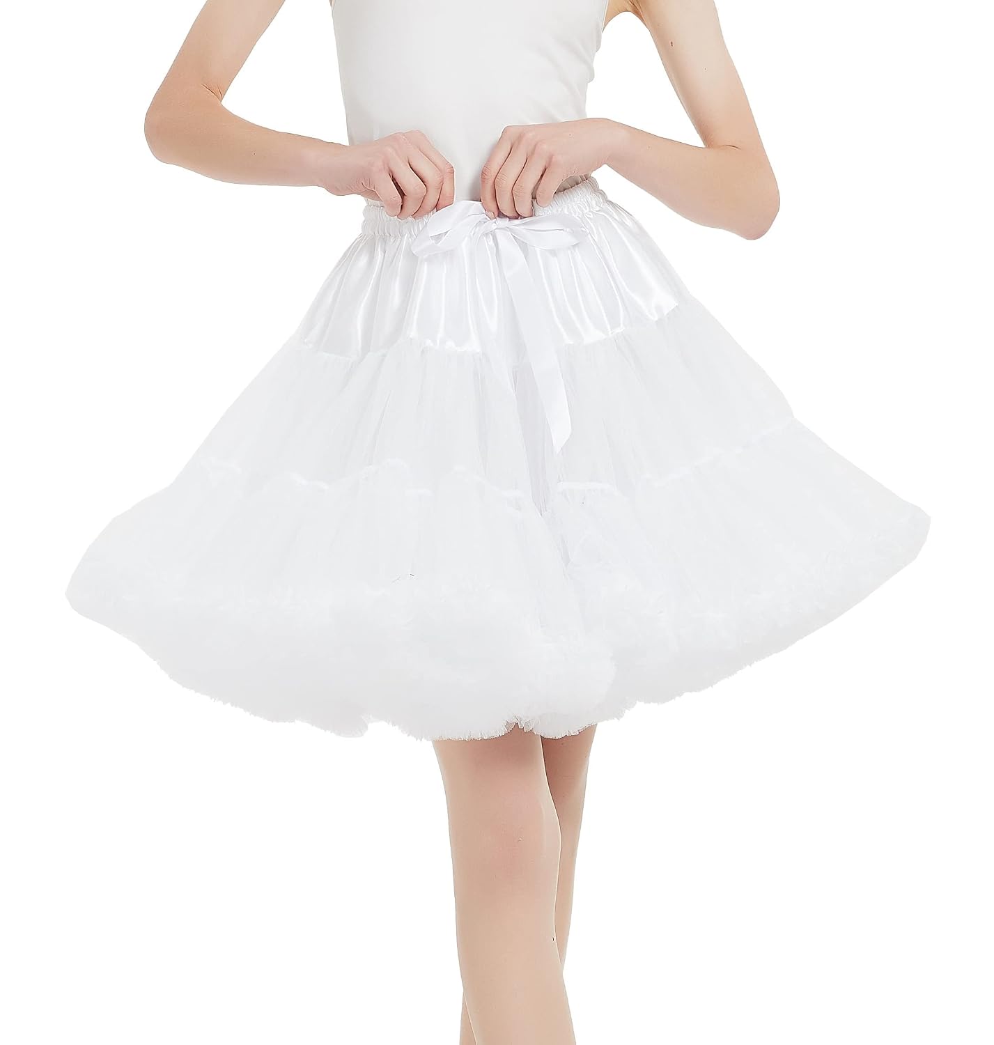 High Waist Mesh Tulle Petticoat Skirt — image 4