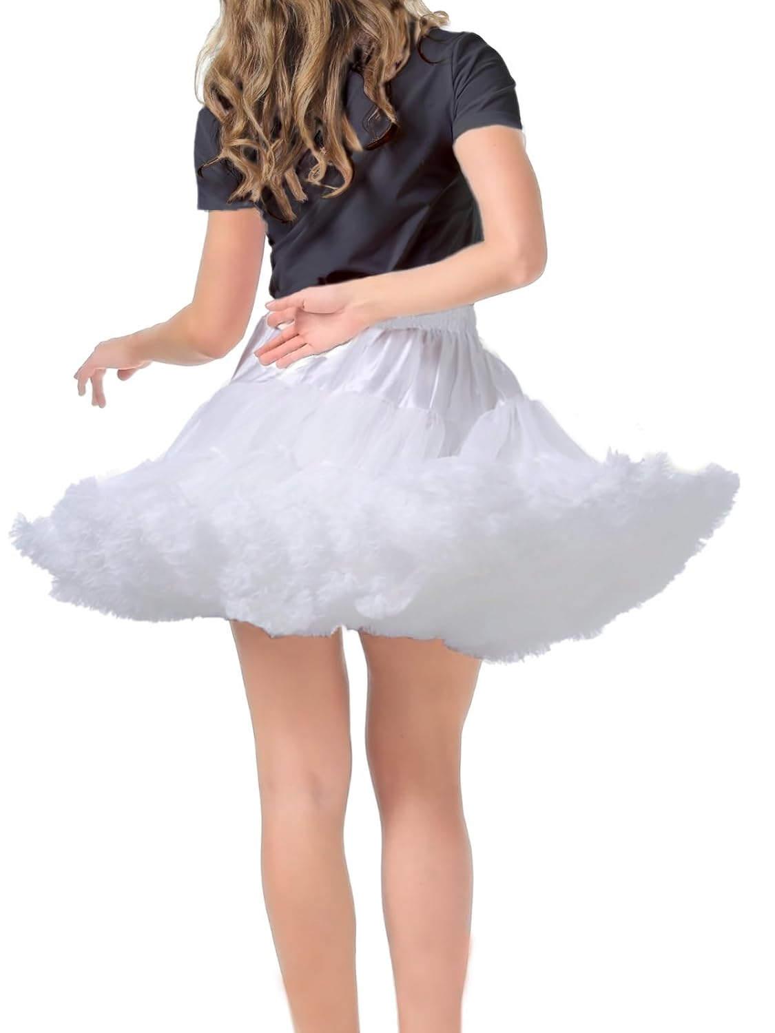 High Waist Mesh Tulle Petticoat Skirt — image 6