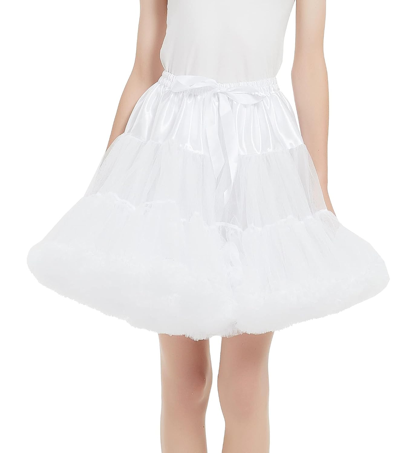 High Waist Mesh Tulle Petticoat Skirt — image 7