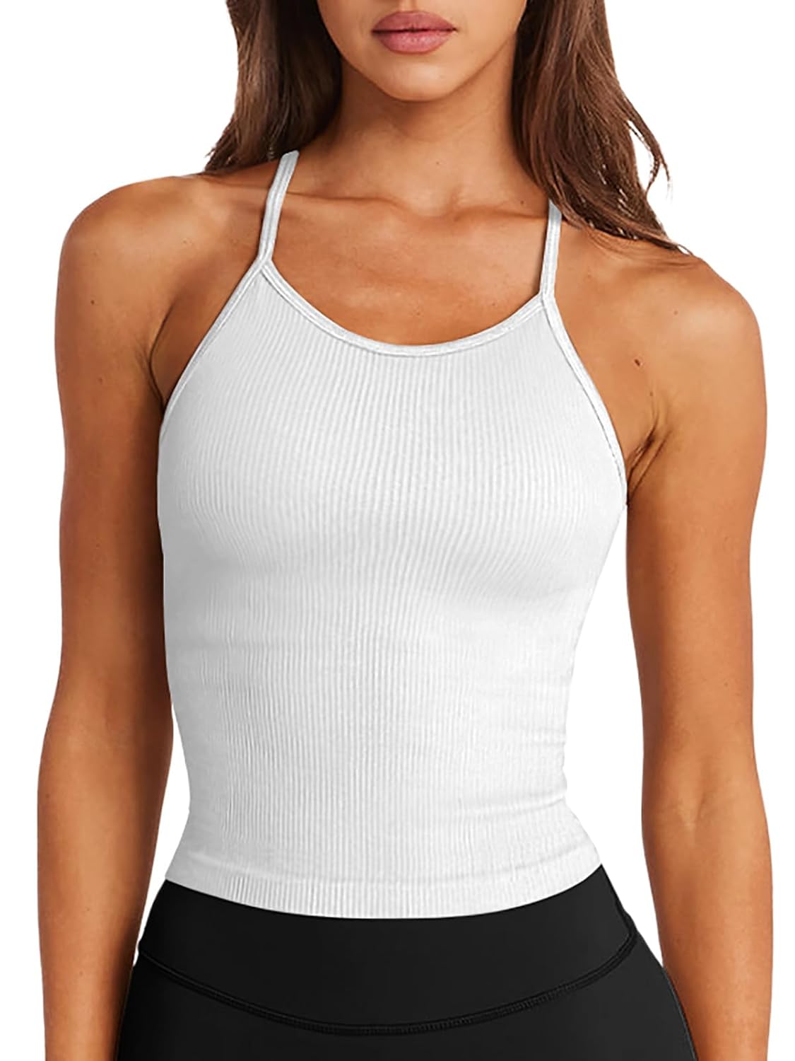 LASLULU Seamless Long Tank Sports Bra