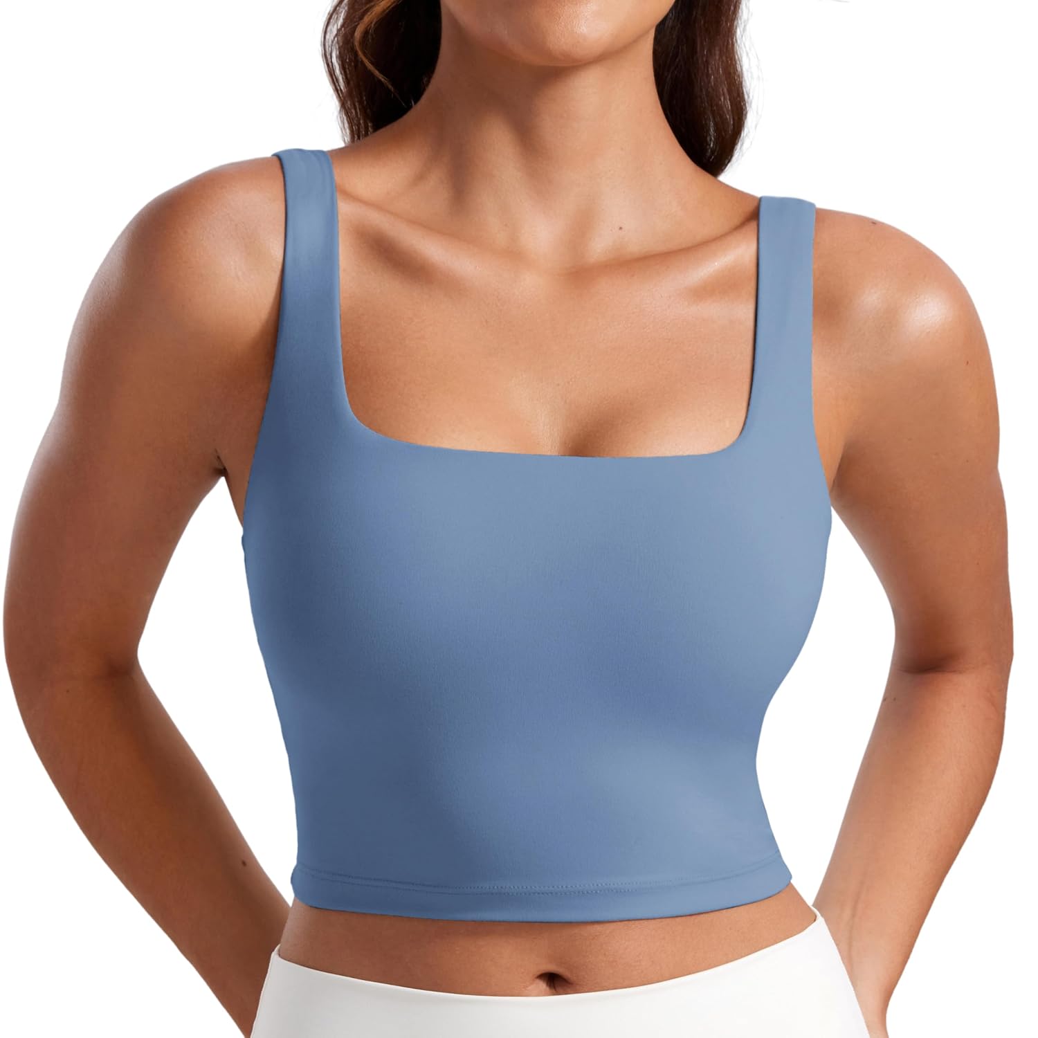 CRZ YOGA Butterluxe Square Neck Crop Tank — image 9