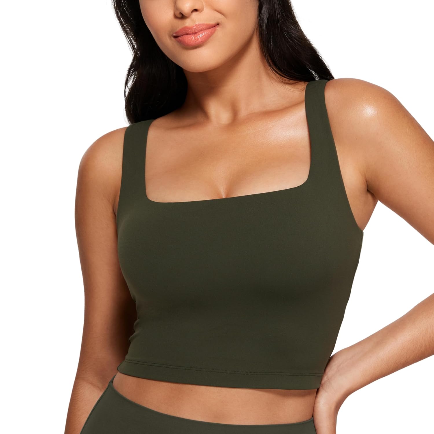 CRZ YOGA Butterluxe Square Neck Crop Tank — image 12