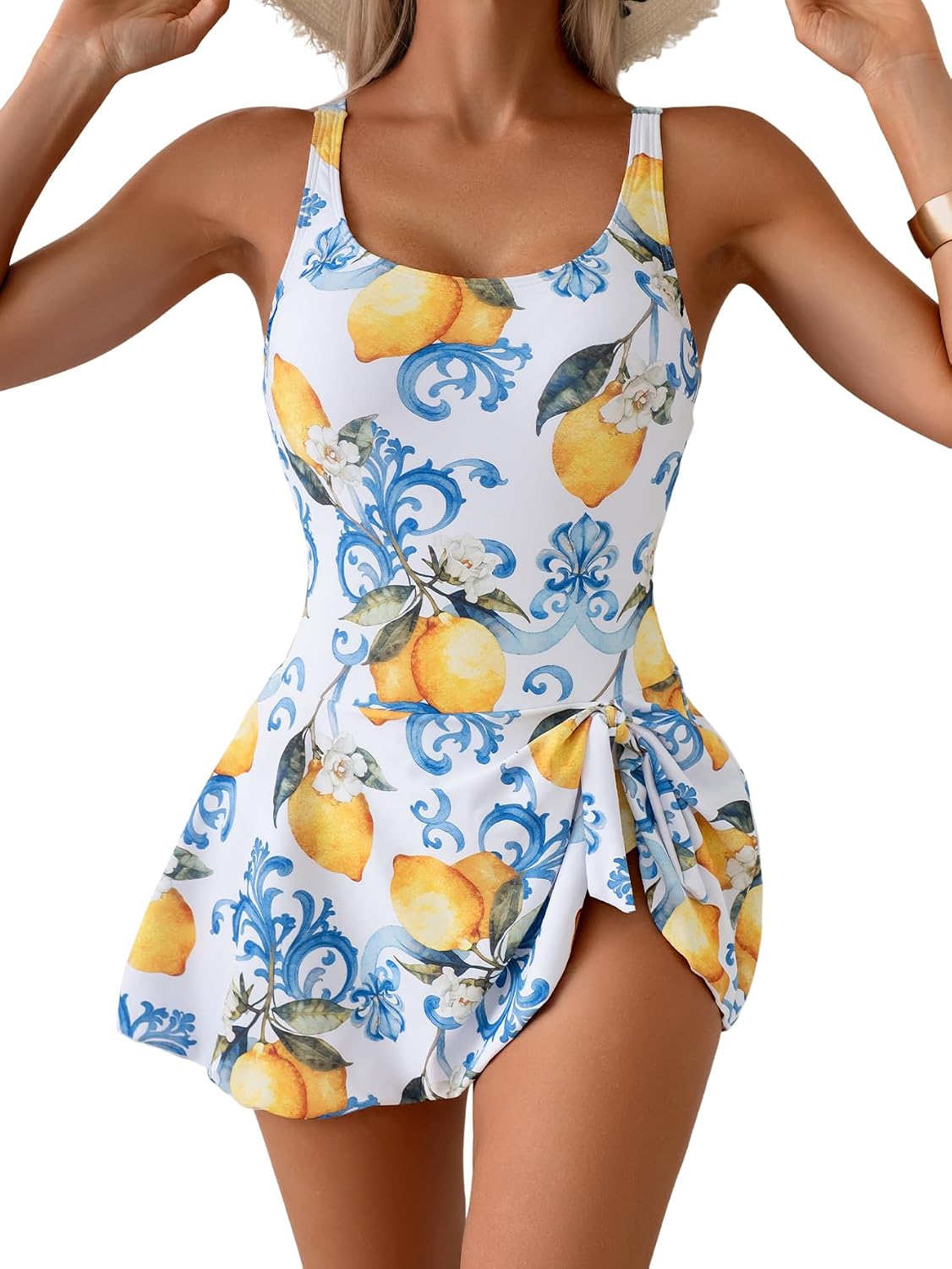 Eomenie One Piece Swimdress with Tummy Control — image 7