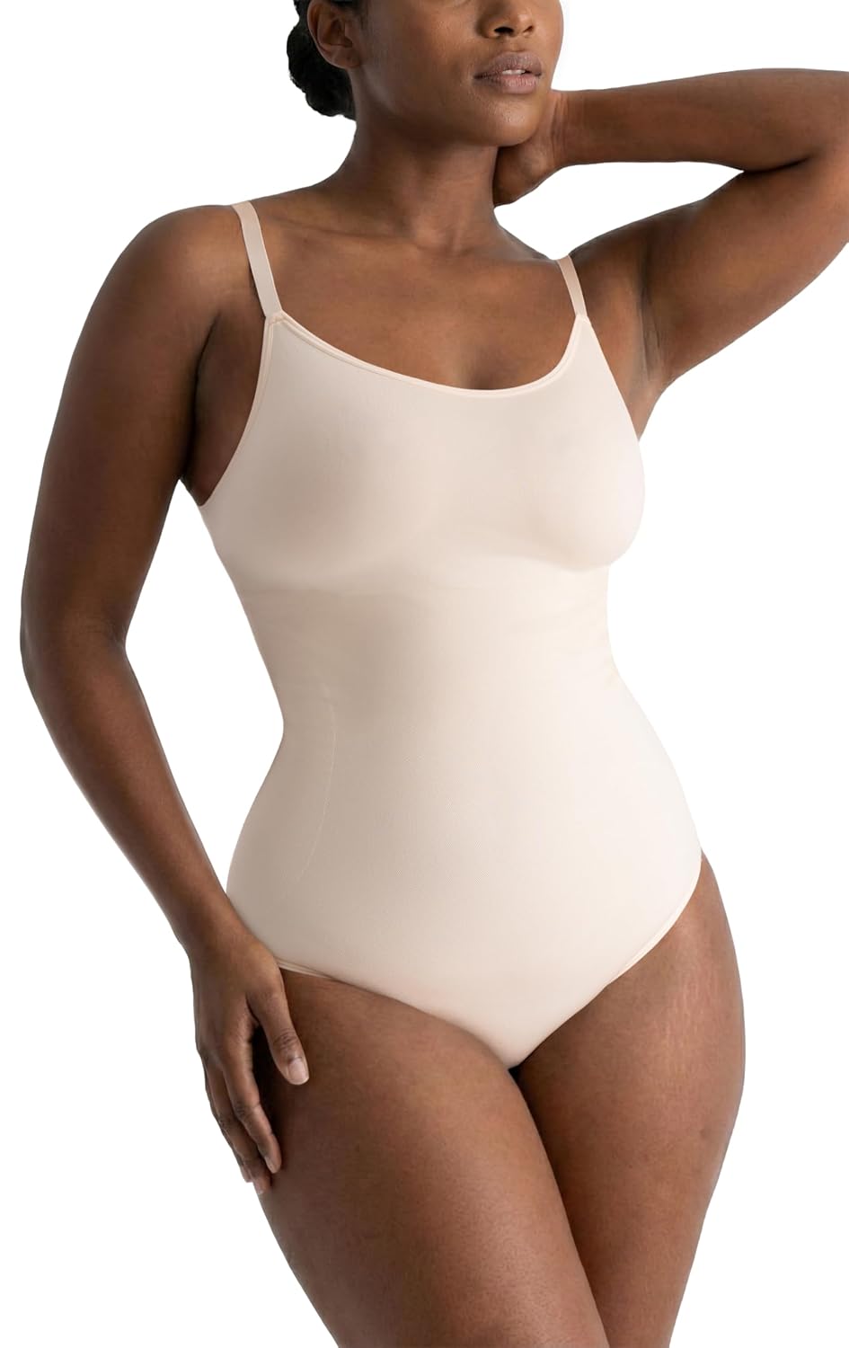 SHAPERMINT Seamless Tummy Control Thong Bodysuit
