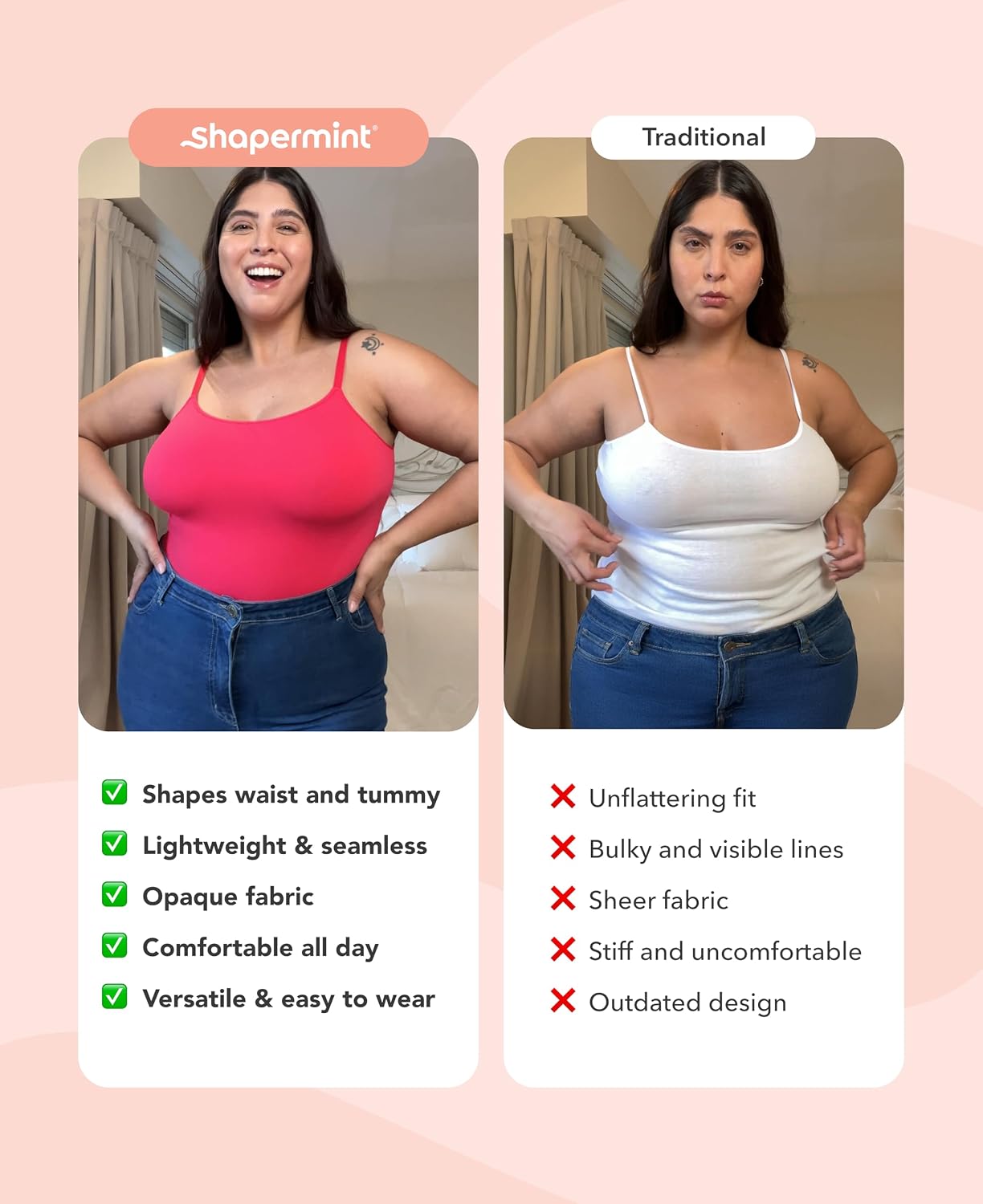 SHAPERMINT Seamless Tummy Control Thong Bodysuit — image 5