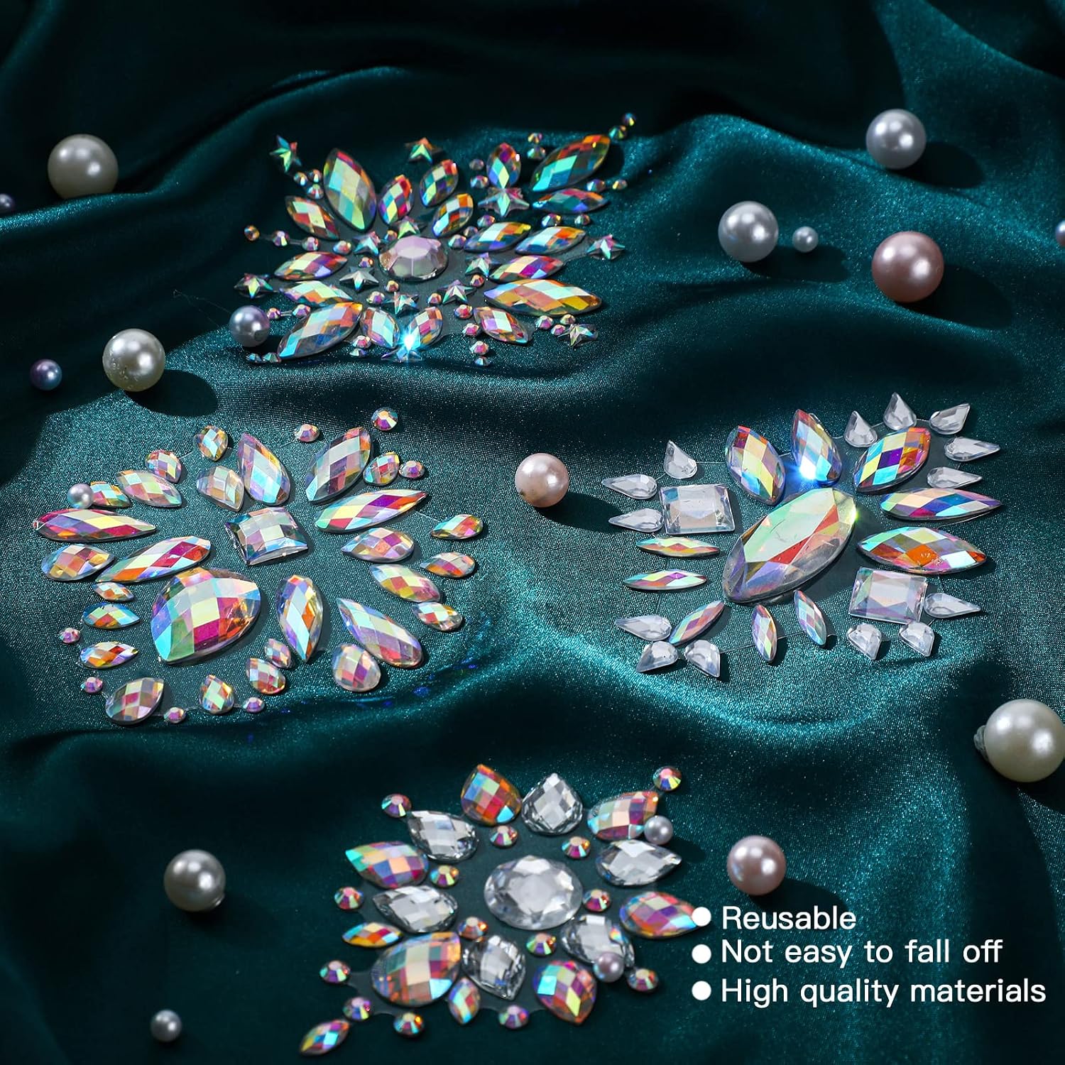 Geyoga Rhinestone Crystal Nipple Pasties — image 3