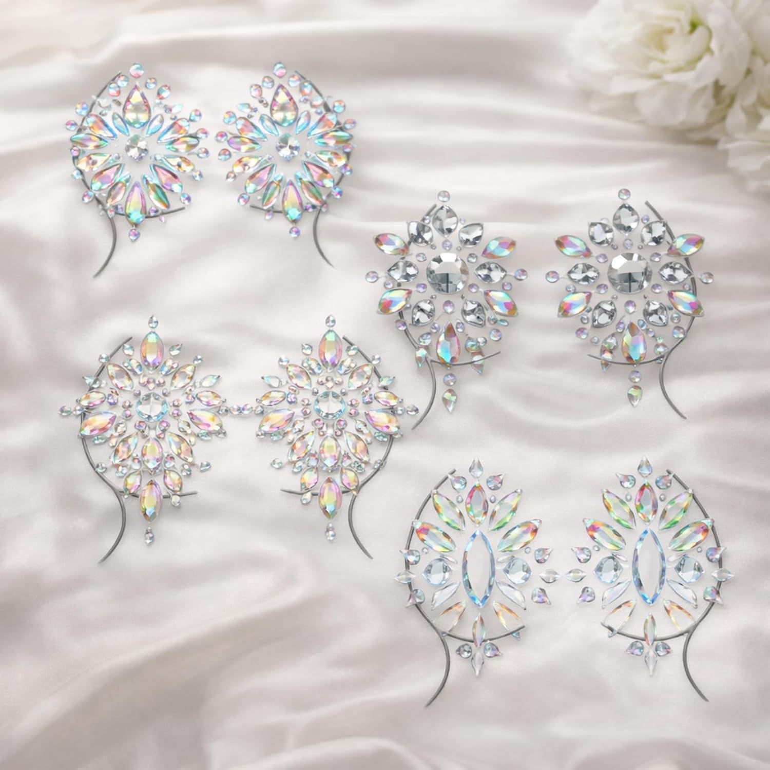 Geyoga Rhinestone Crystal Nipple Pasties — image 4