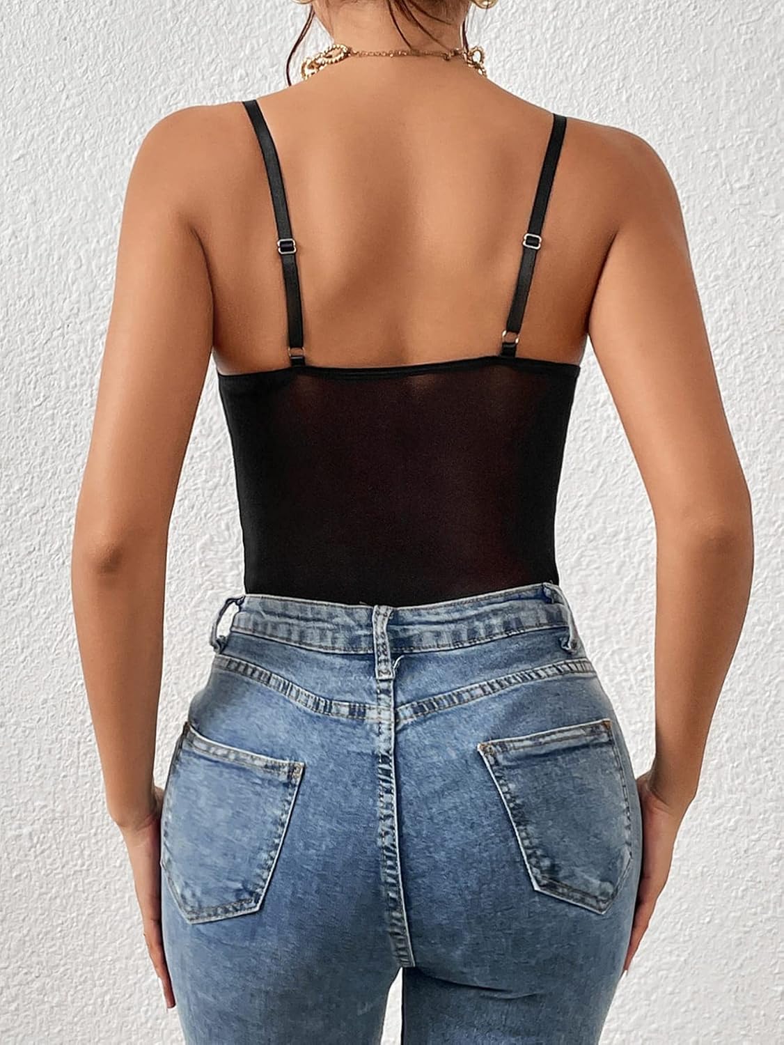 Milumia Women's Mesh Lace Bustier Bodysuit — image 4