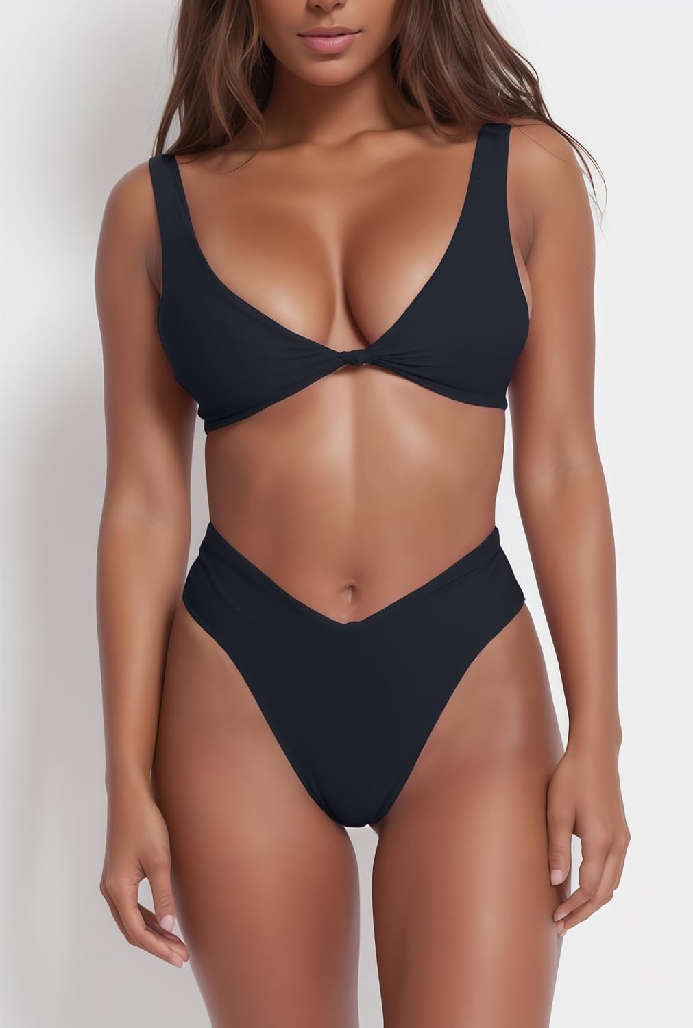 geluboao Women's Knot Front Push Up Bikini Set — image 2