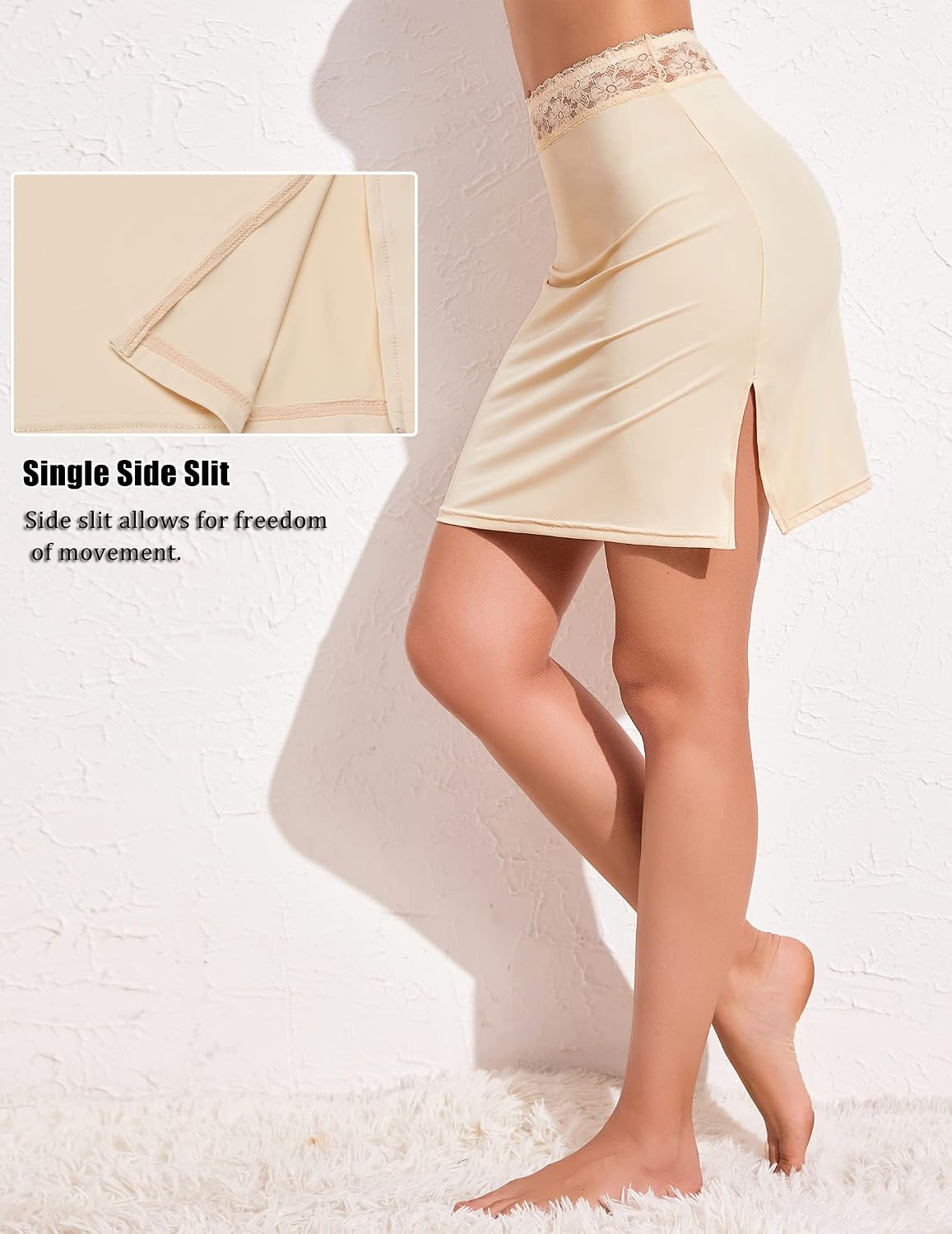 Avidlove Half Slip with Floral Lace Waistband — image 3
