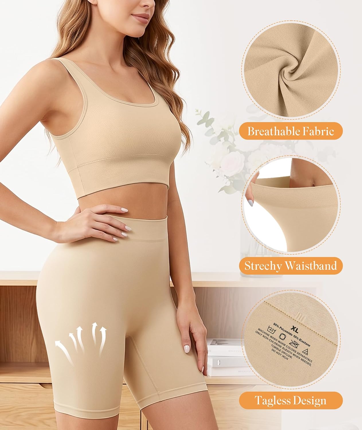 FRESBEIT Anti Chafing Slip Shorts for Women — image 4