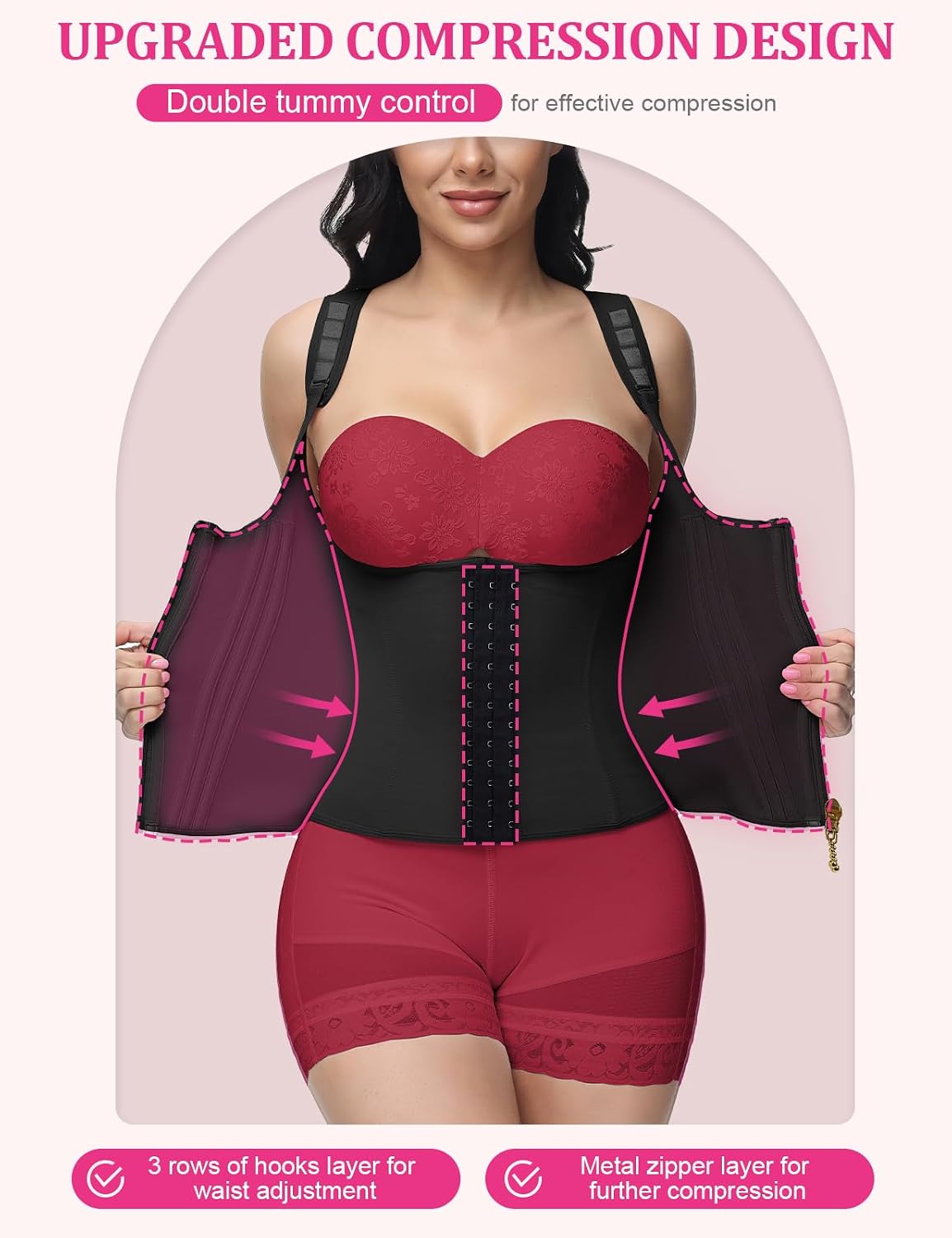SHAPSHE Waist Trainer with 17 Bones Support — image 2