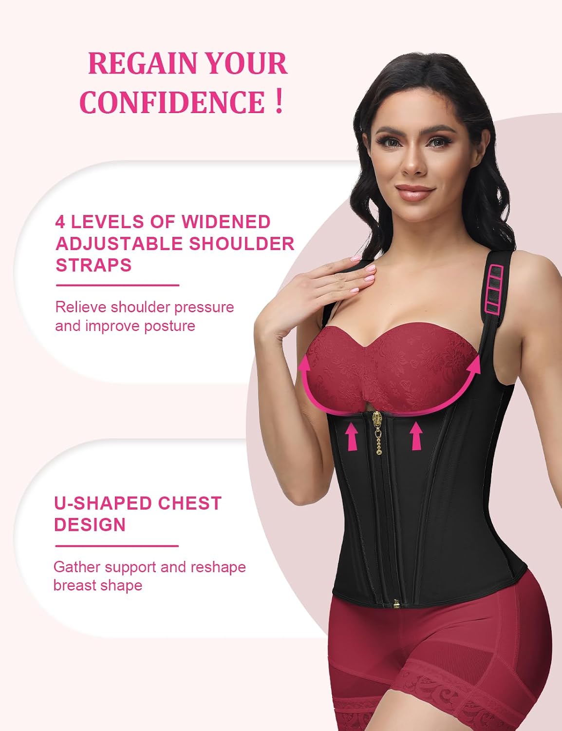 SHAPSHE Waist Trainer with 17 Bones Support — image 7