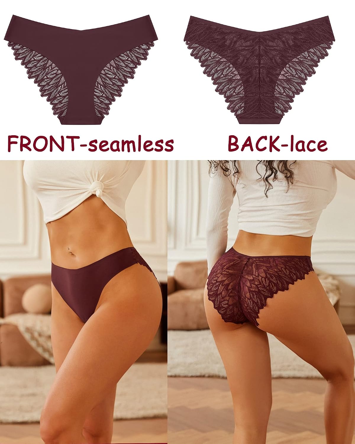 Sth Big Lace Cheeky Bikini Panties 6-Pack — image 2