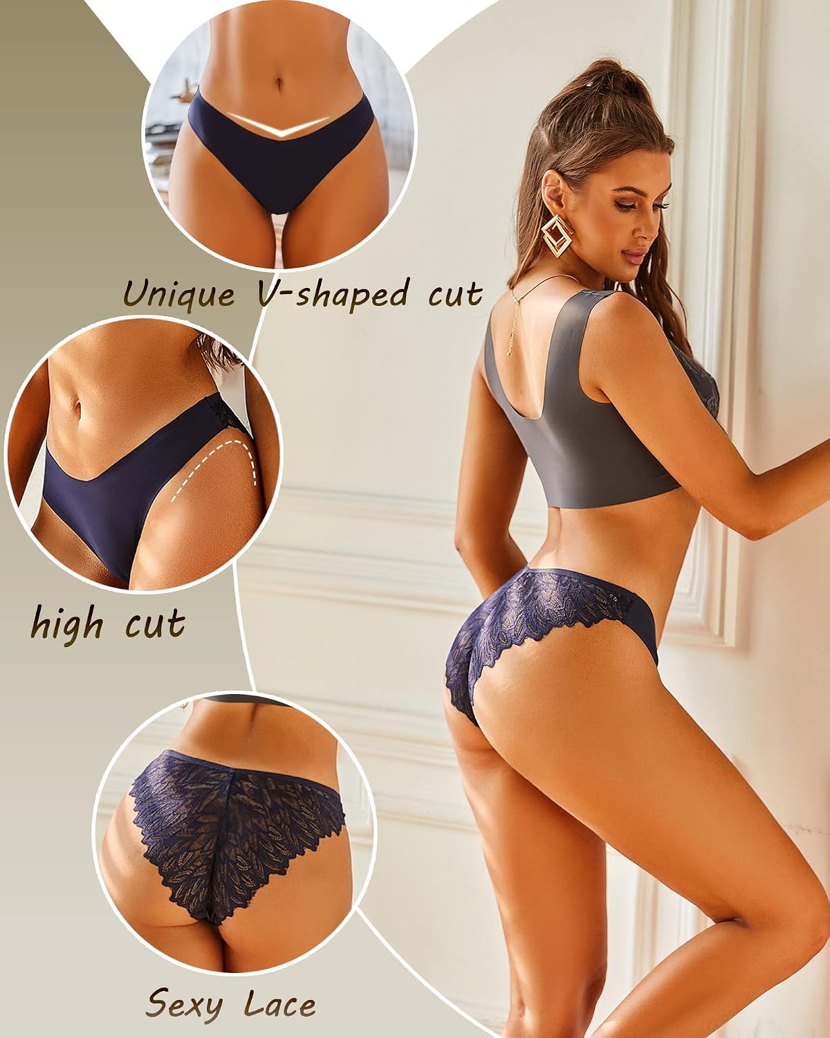 Sth Big Lace Cheeky Bikini Panties 6-Pack — image 3