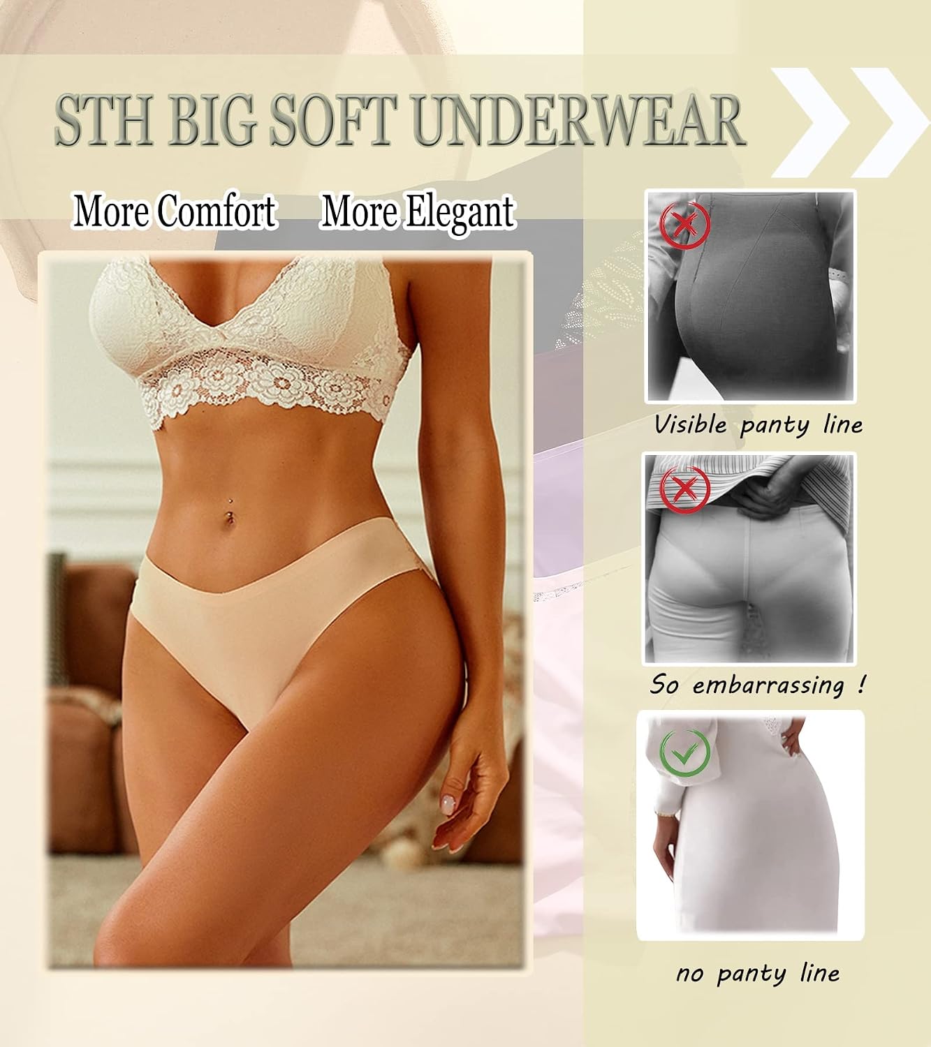 Sth Big Lace Cheeky Bikini Panties 6-Pack — image 4