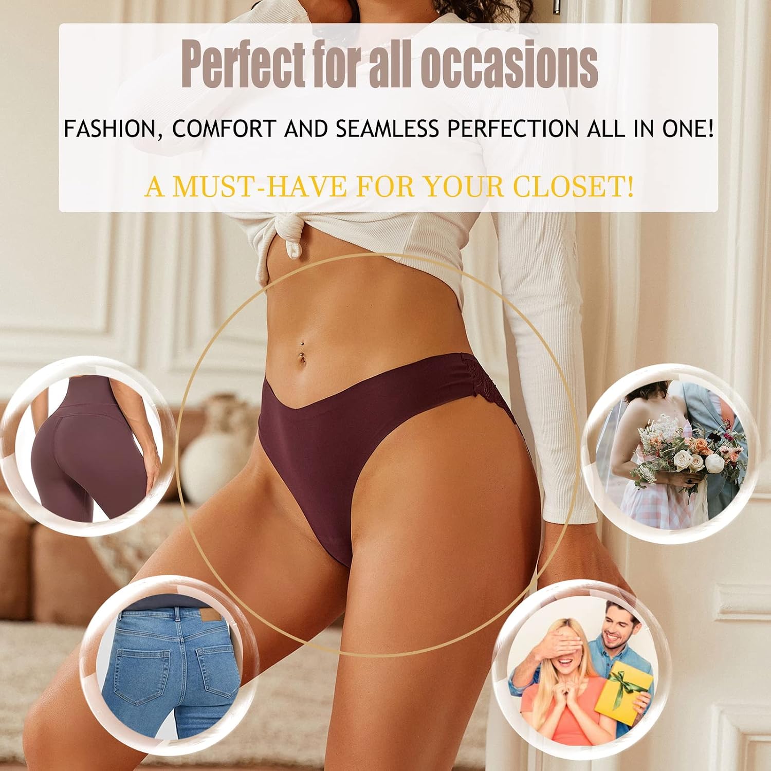 Sth Big Lace Cheeky Bikini Panties 6-Pack — image 5