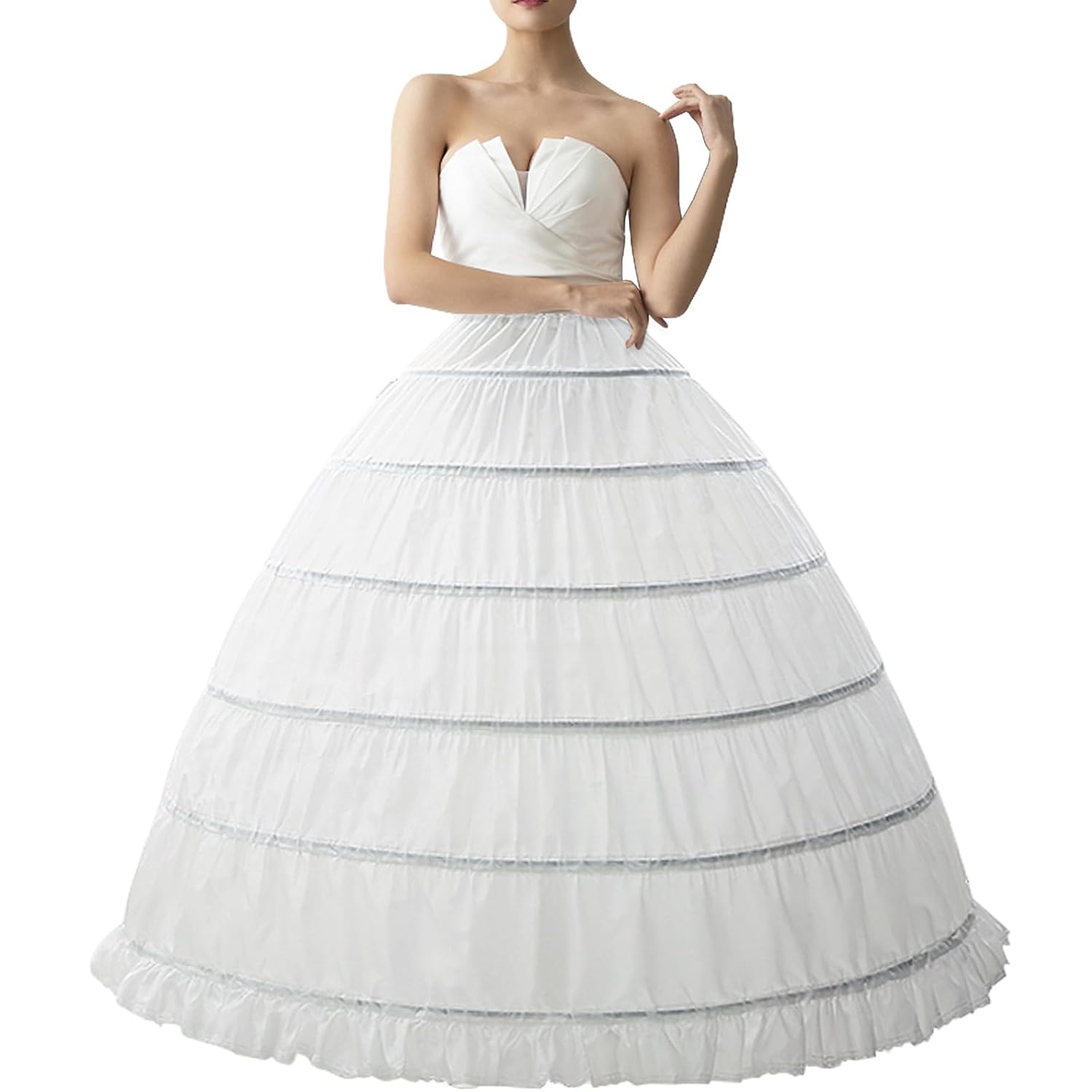 dgdgcool 6 Hoop A-Line Petticoat Crinoline