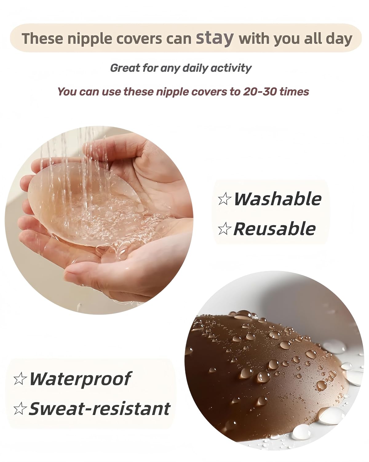 Grace Form Reusable Nipple Covers for Women — image 2