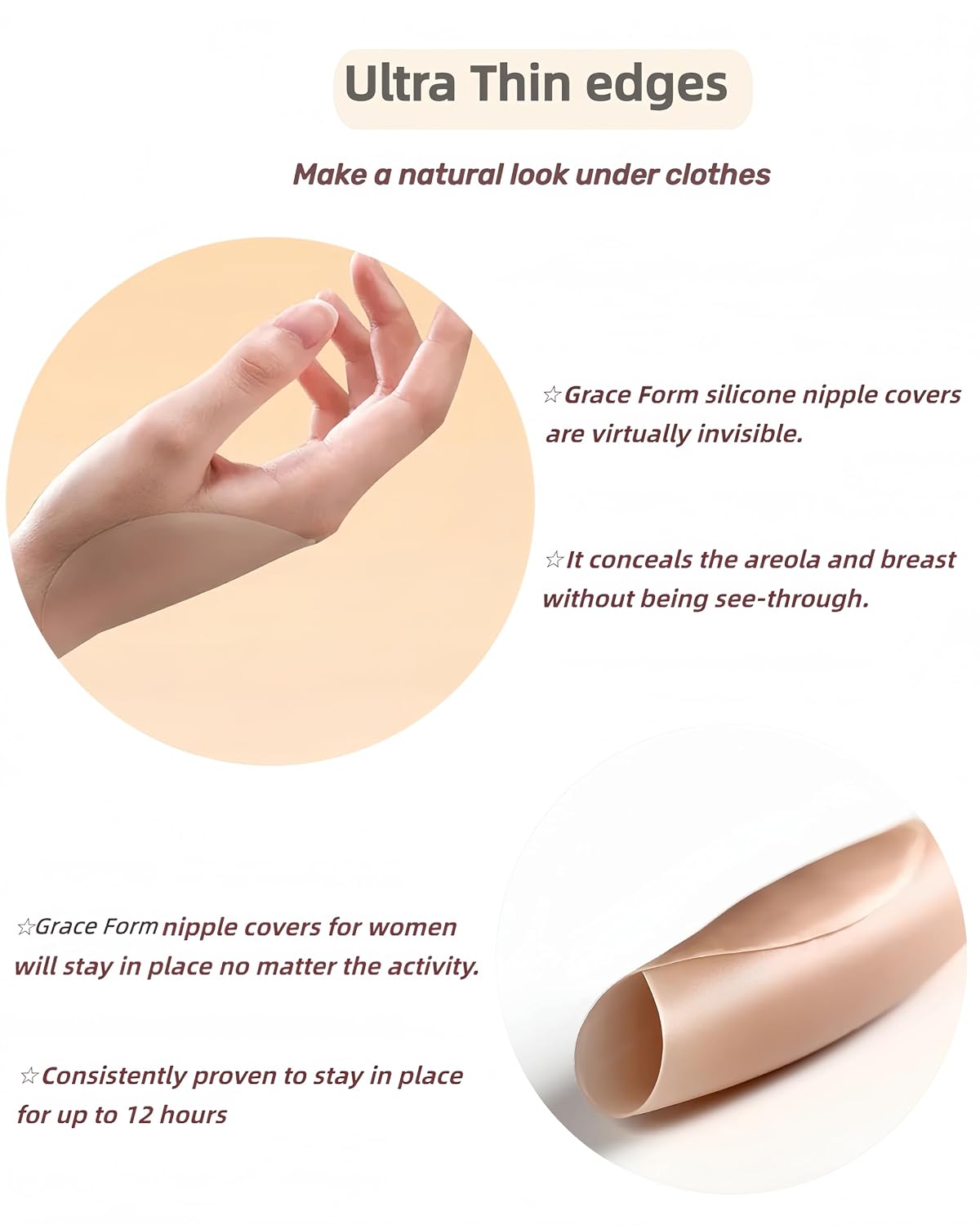 Grace Form Reusable Nipple Covers for Women — image 4