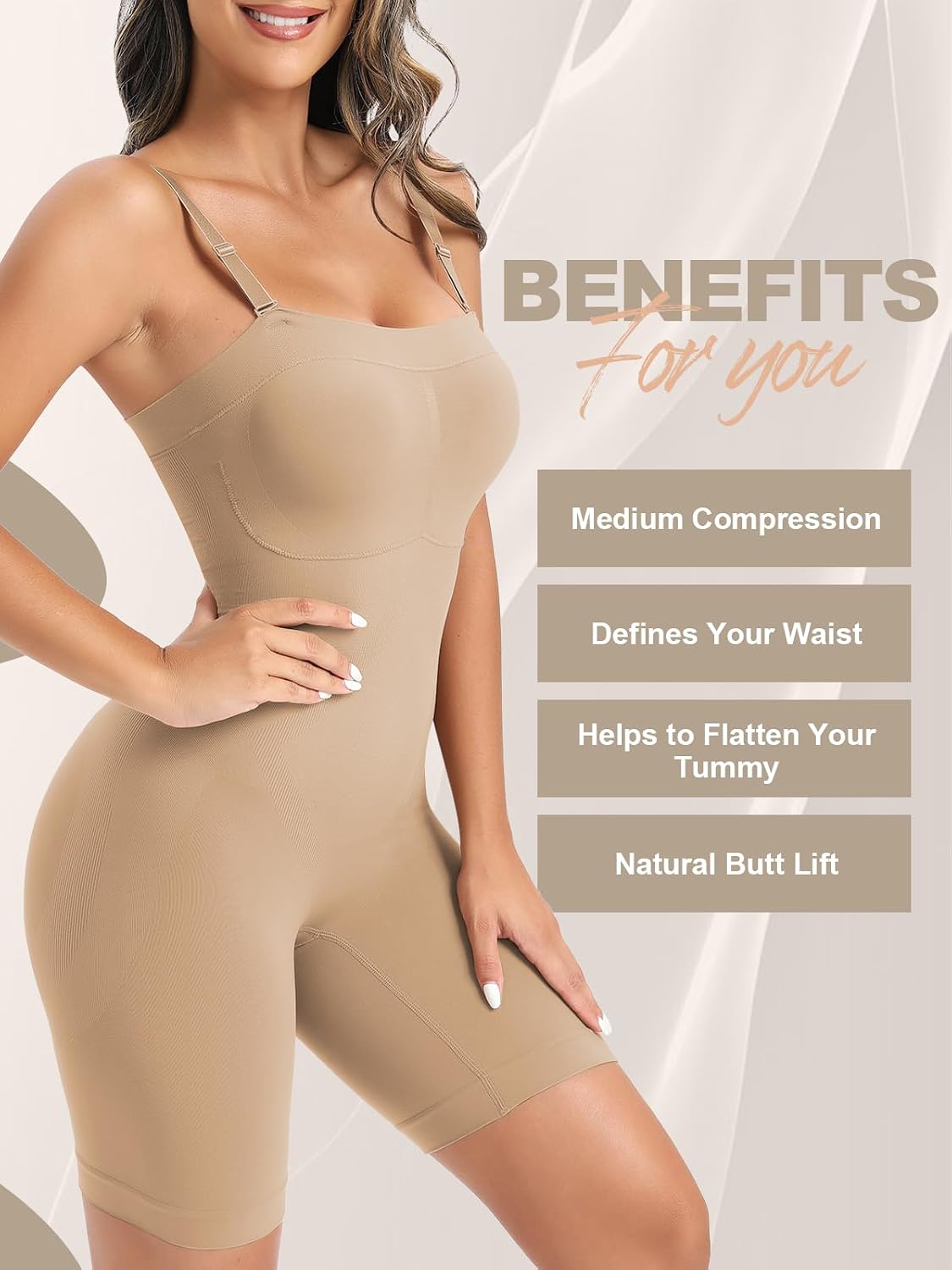 Ellareese Strapless Full Body Shaper Bodysuit — image 3